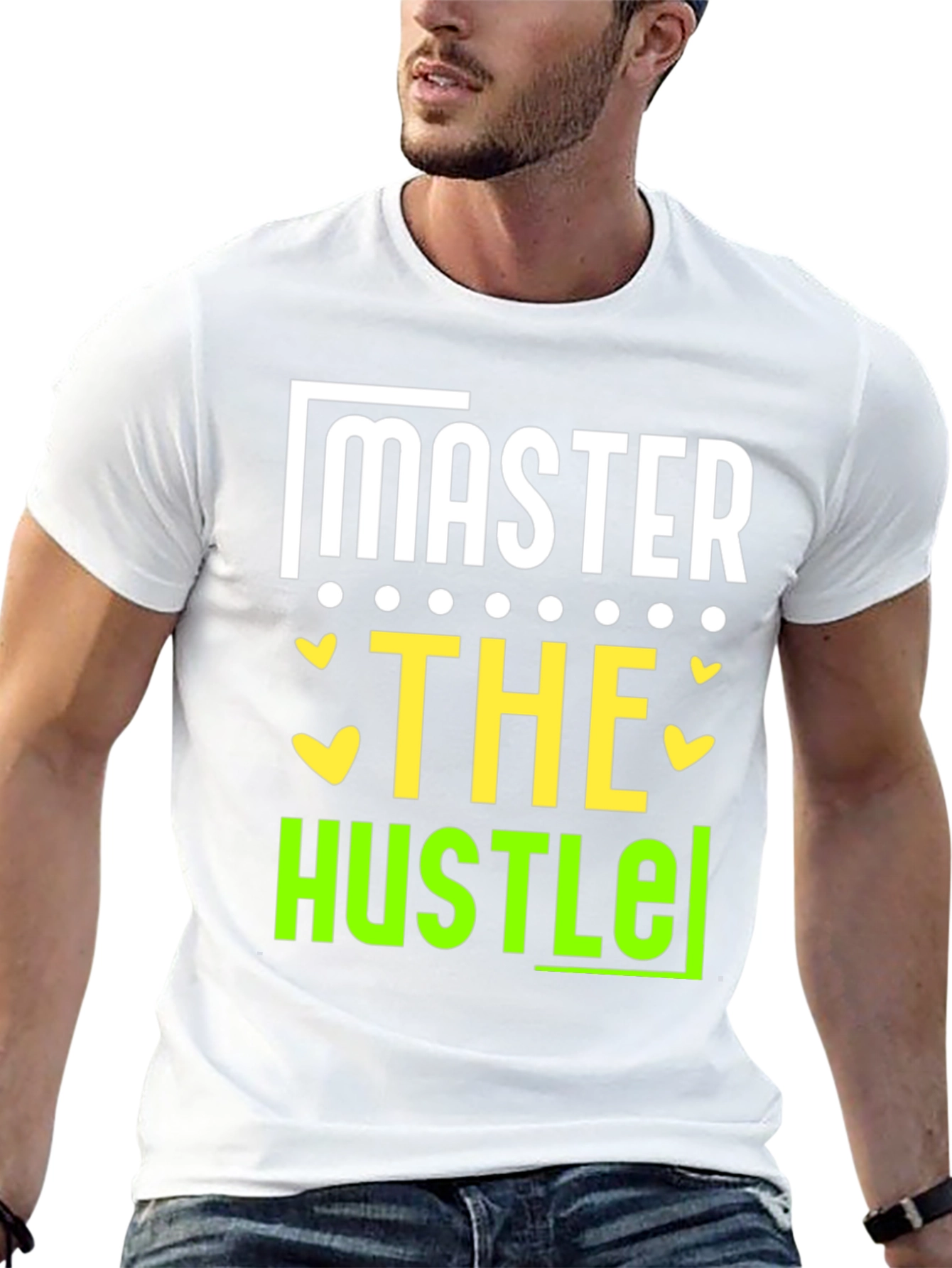 Master The Hustle Black Graphic Tee
