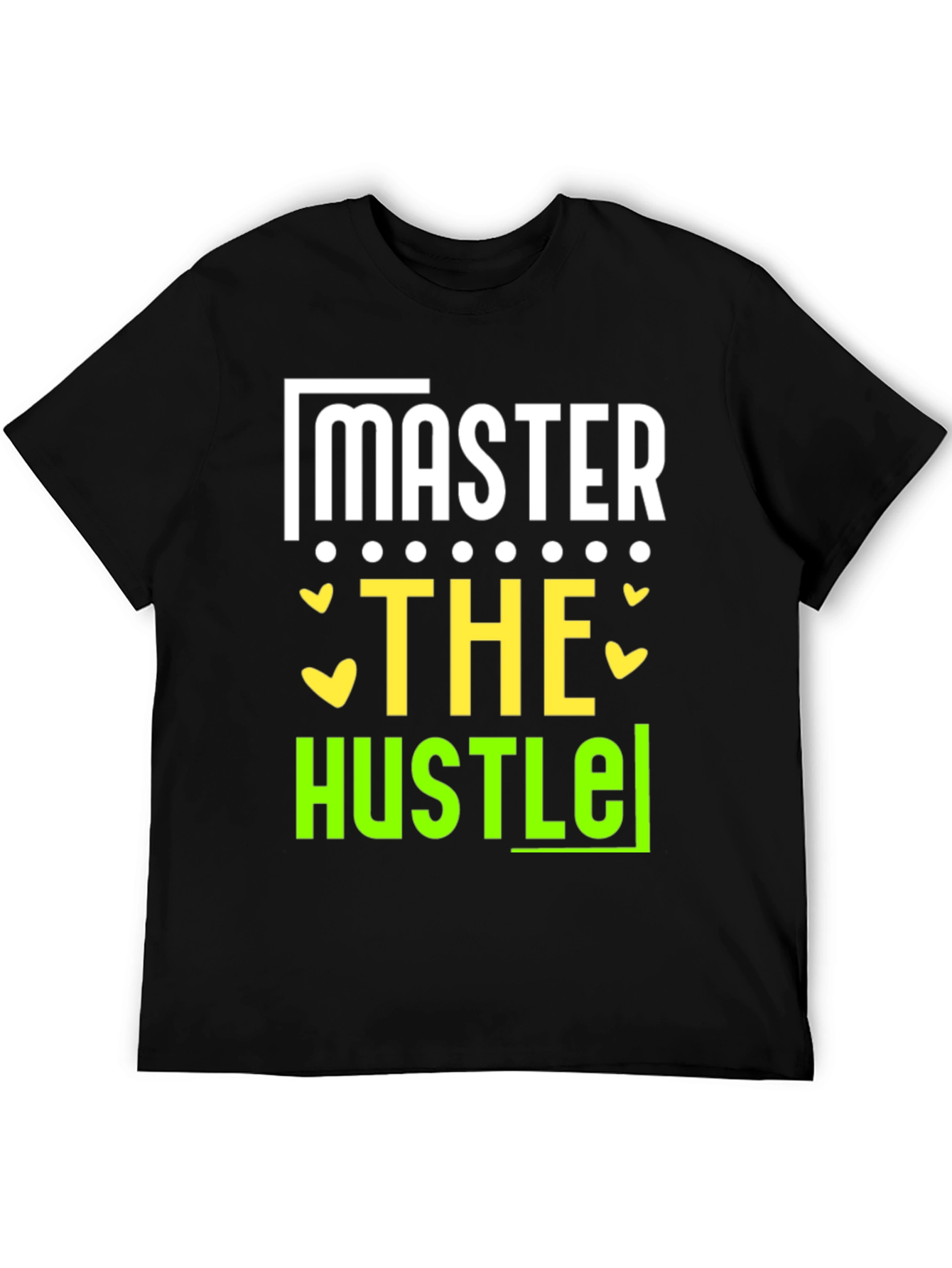 Master The Hustle Black Graphic Tee