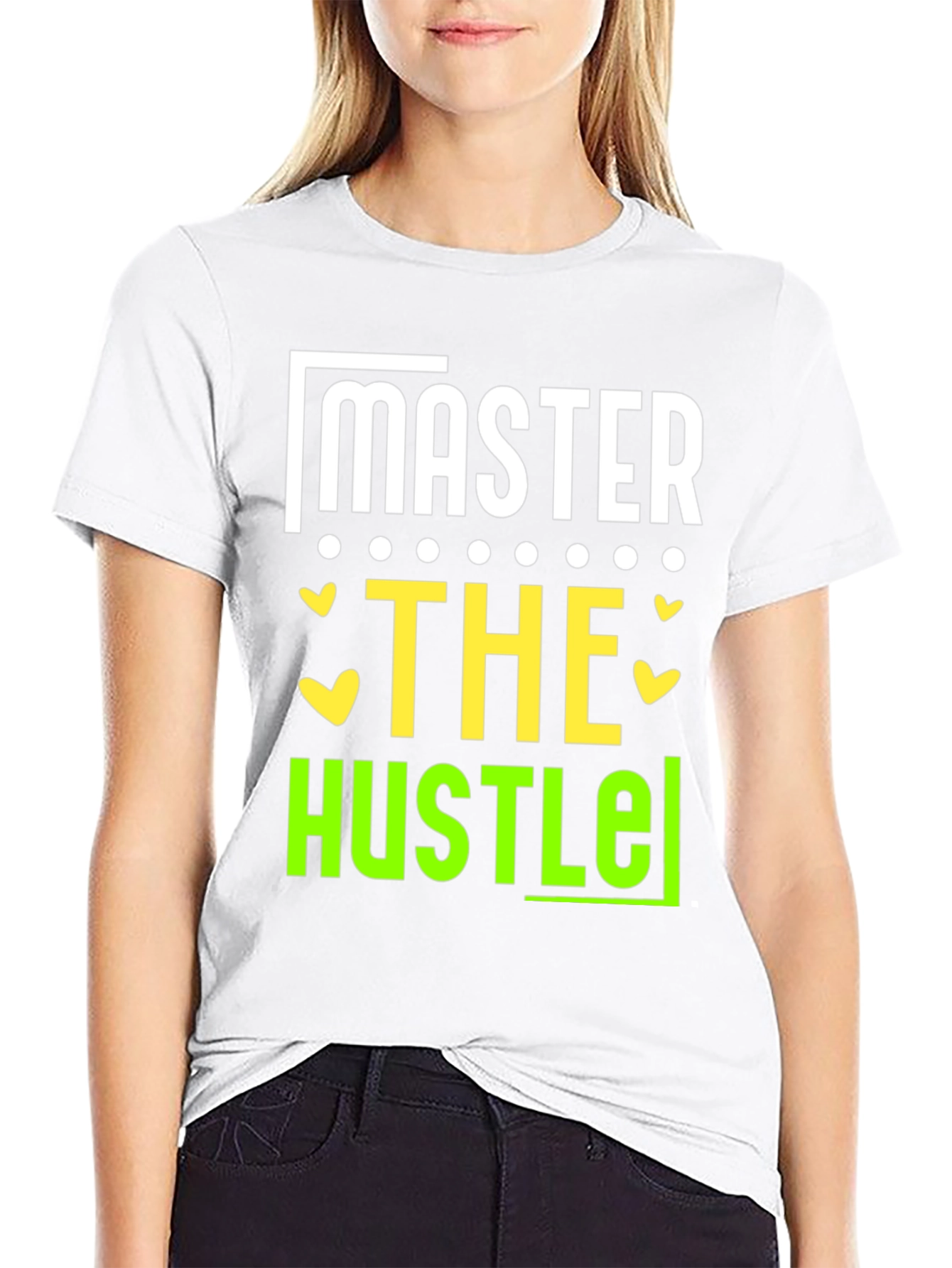 Master The Hustle Black Graphic Tee