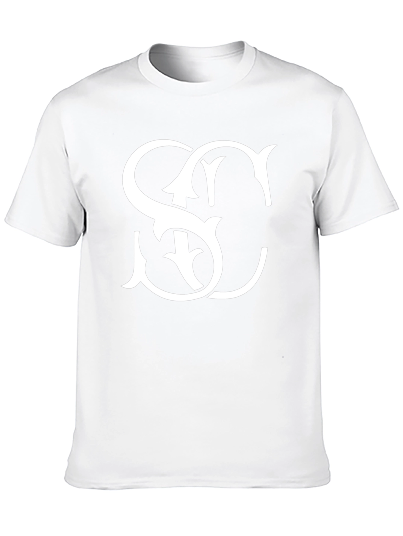 Stylish Black T-Shirt with White SC Graphic