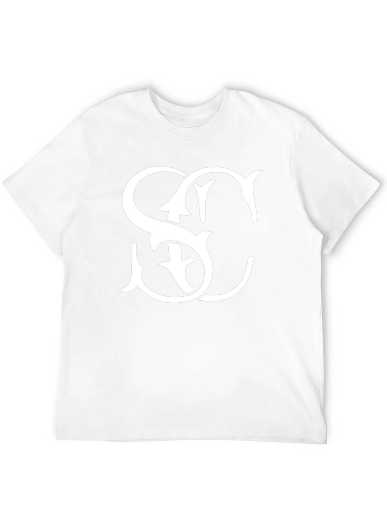 Stylish Black T-Shirt with White SC Graphic