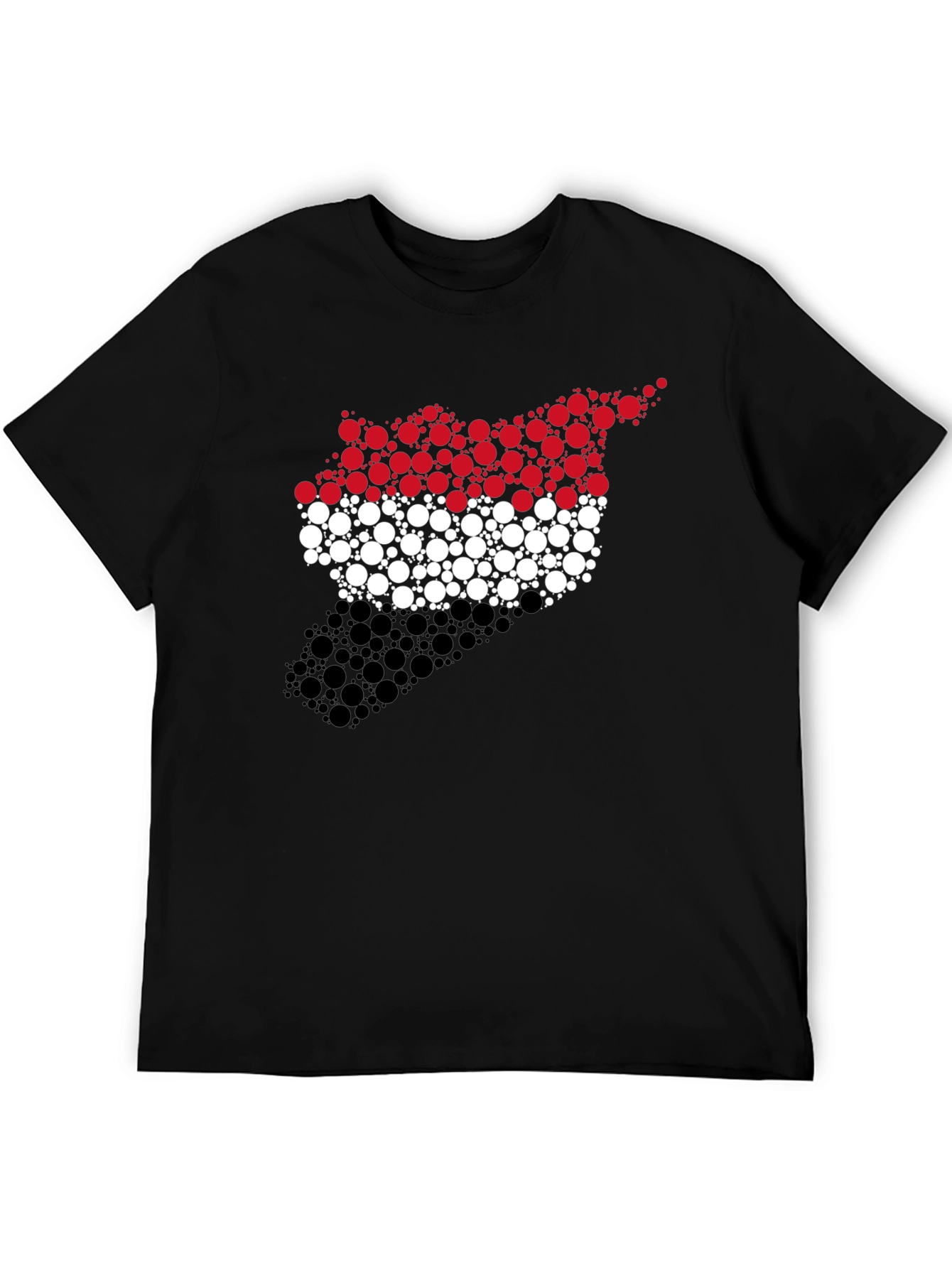 Syria Flag Circle Pattern Graphic Tee