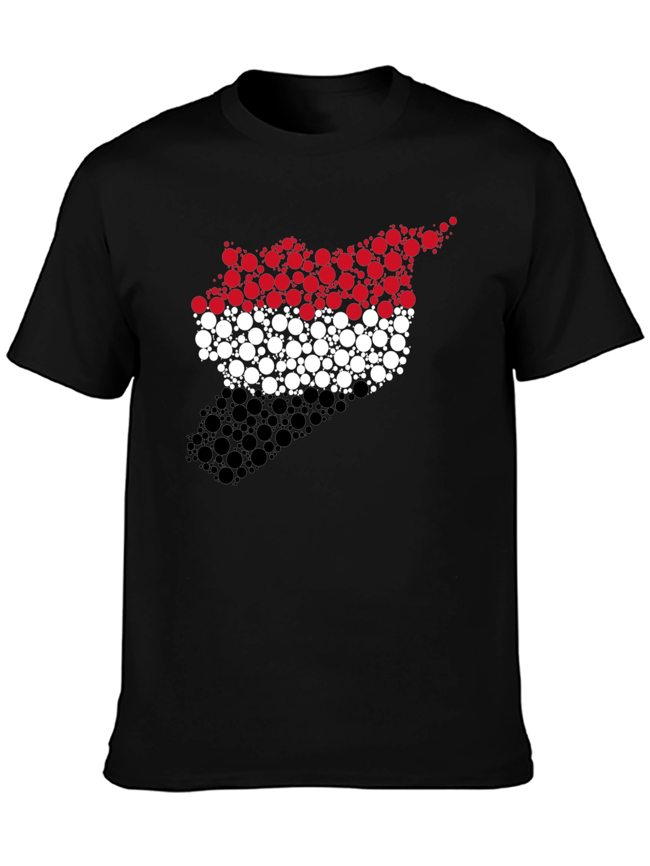 Syria Flag Circle Pattern Graphic Tee