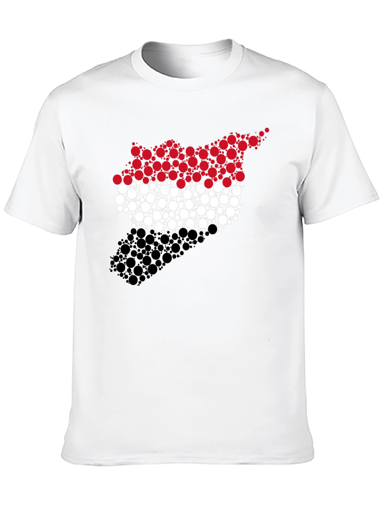 Syria Flag Circle Pattern Graphic Tee