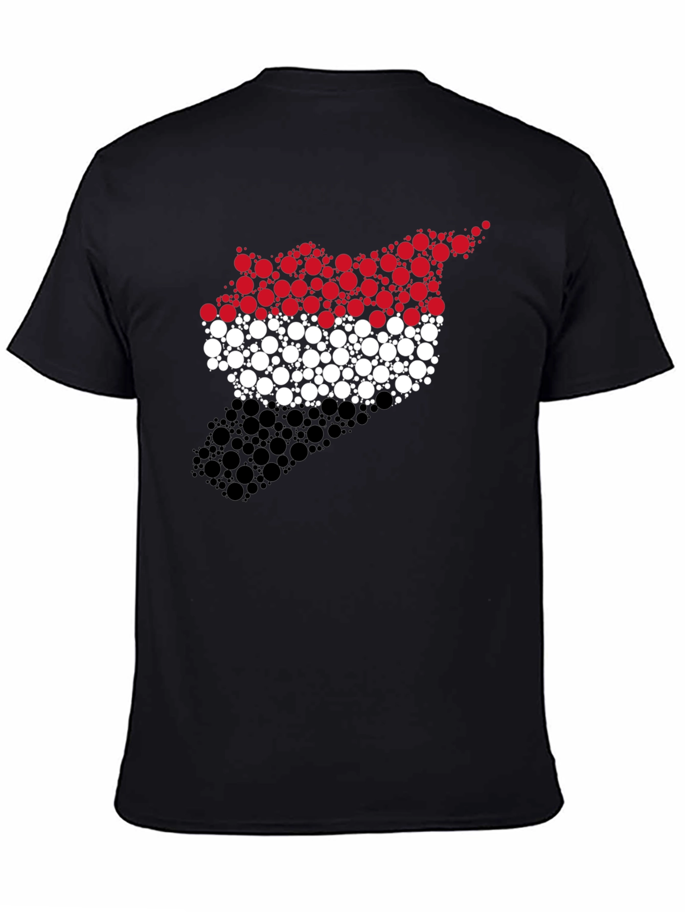 Syria Flag Circle Pattern Graphic Tee