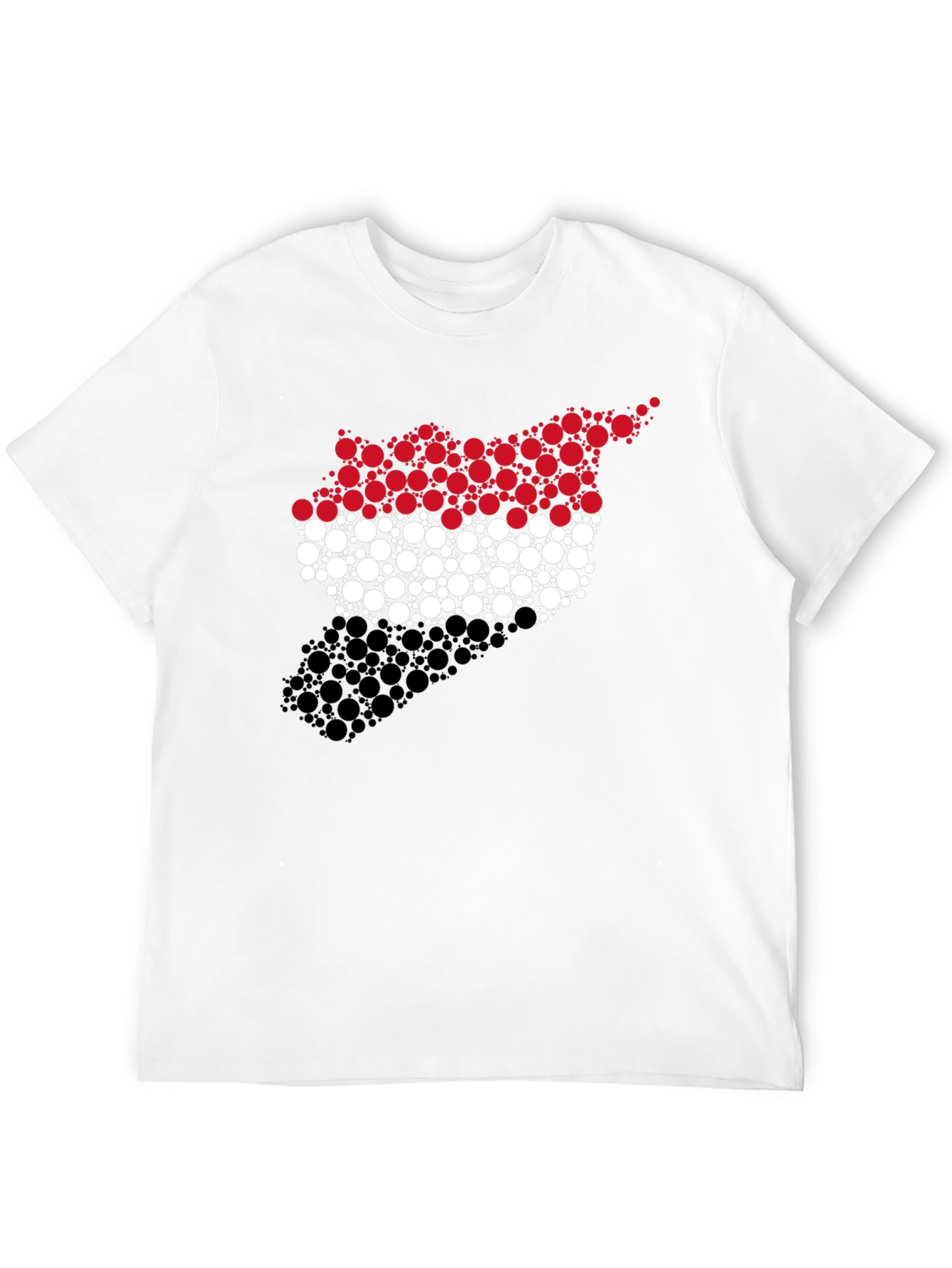 Syria Flag Circle Pattern Graphic Tee