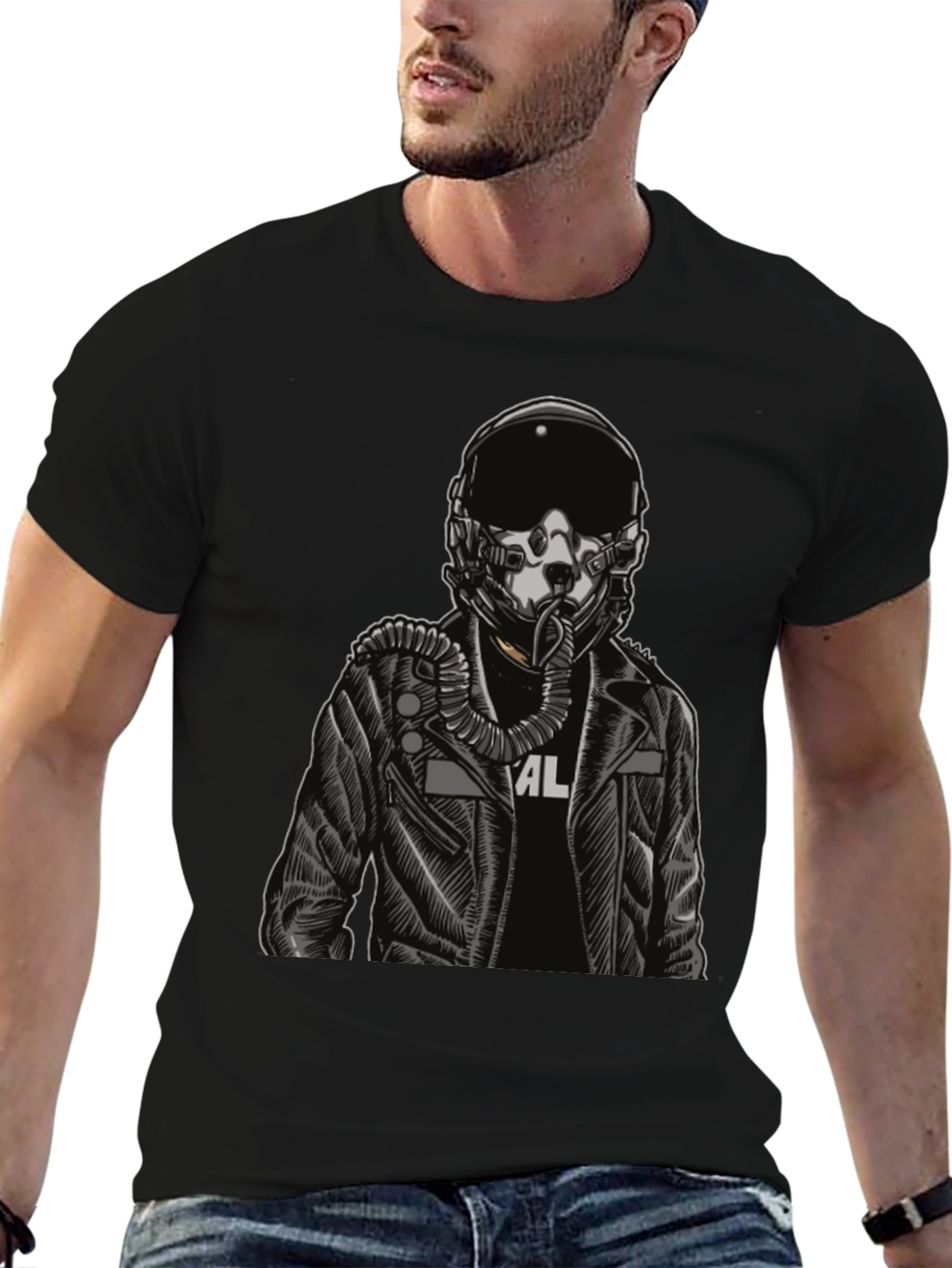Pilot Graphic Black T-Shirt