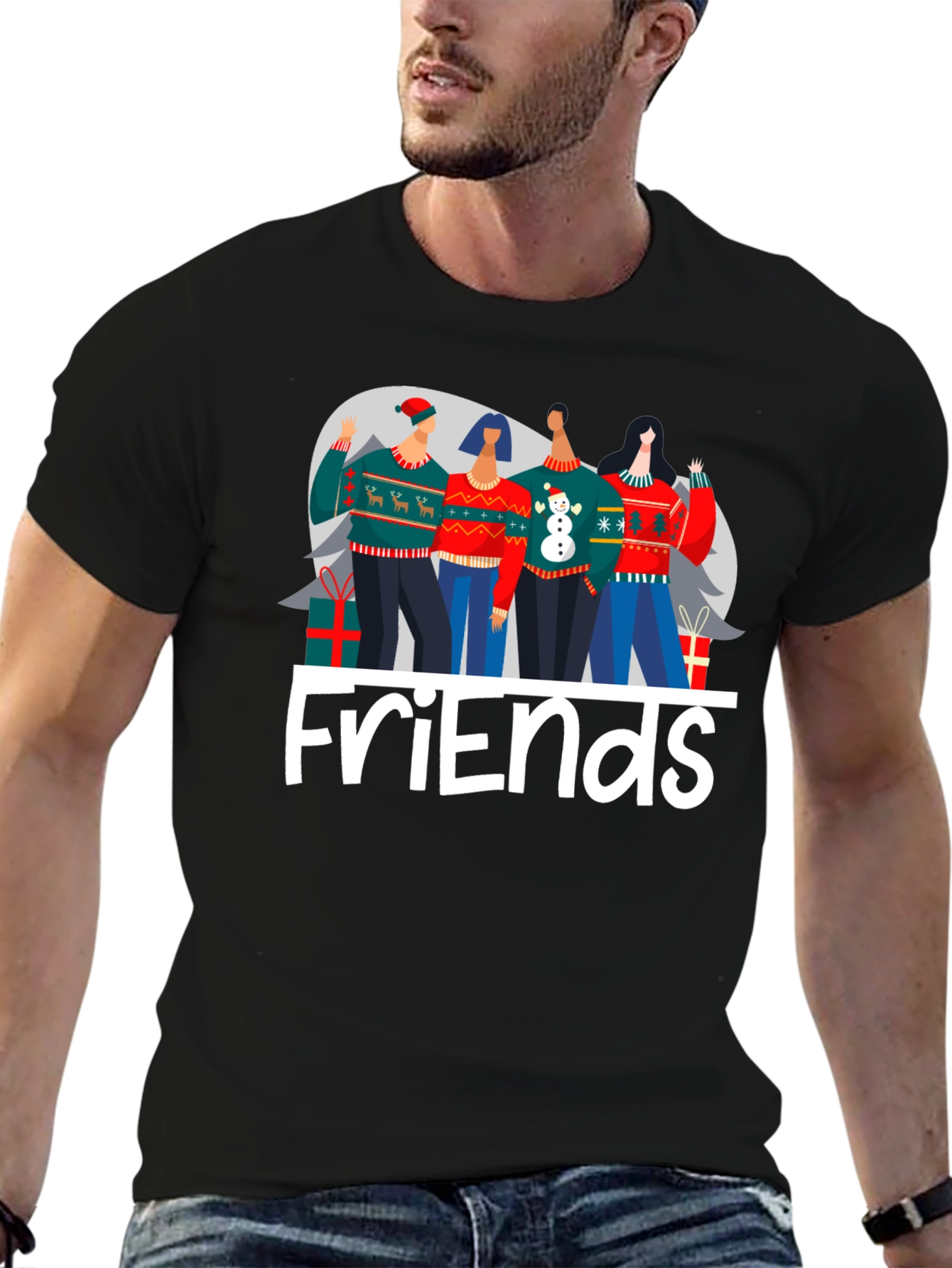 Friends Christmas Sweater T-Shirt