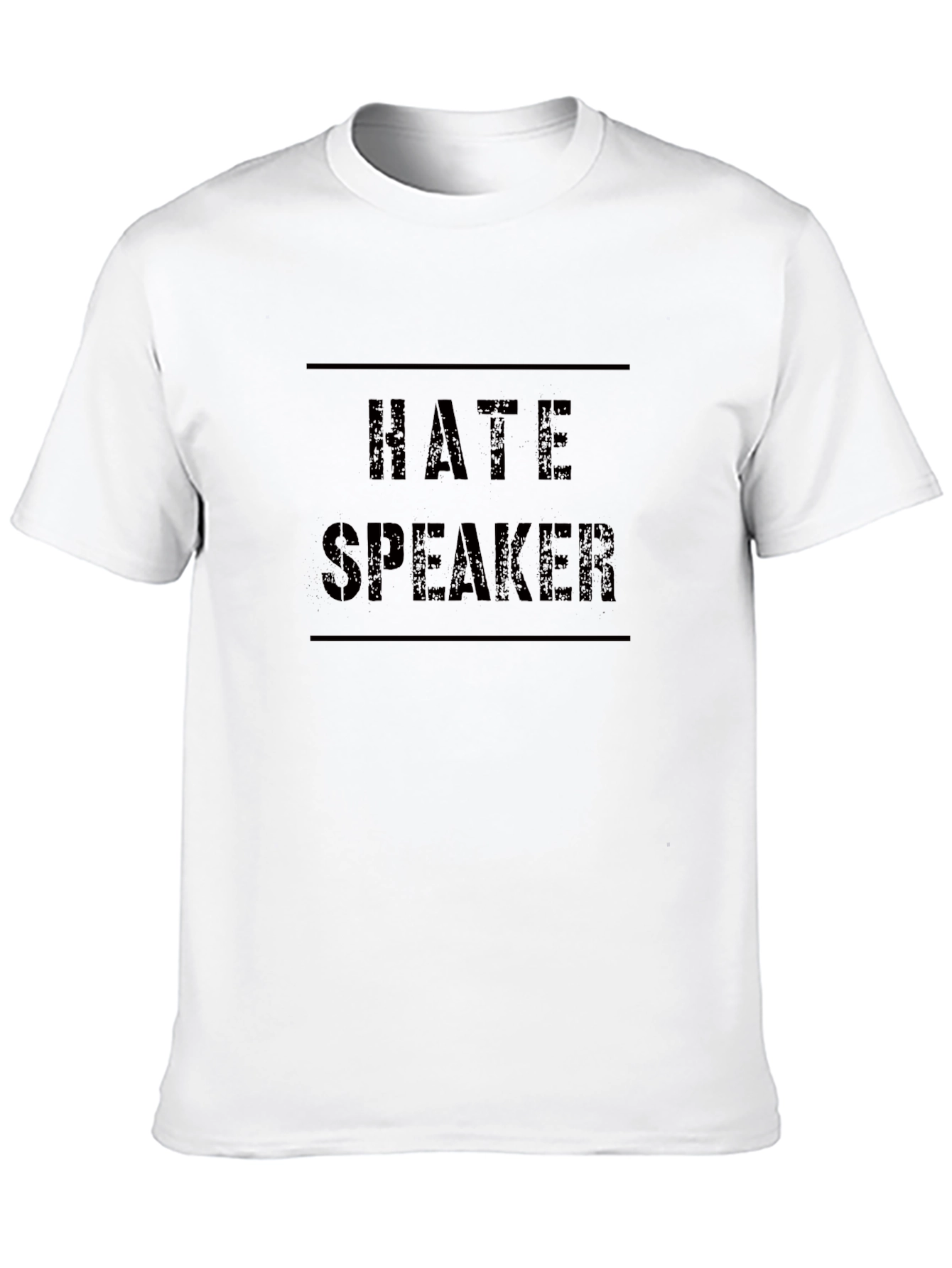 Hate Speaker Black T-Shirt Graphic Print