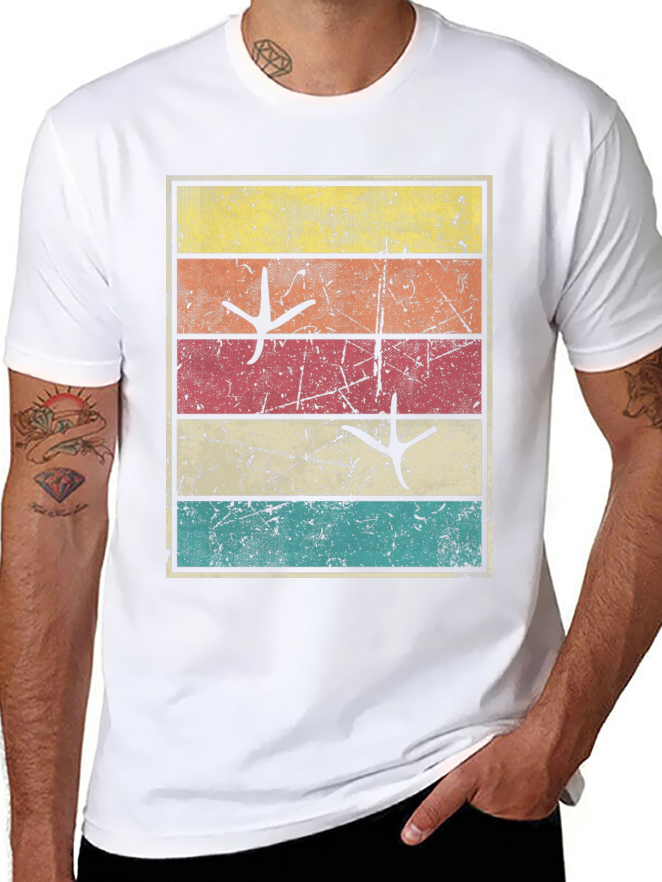Retro Turkey Tracks Graphic Tee - Thanksgiving Shirt