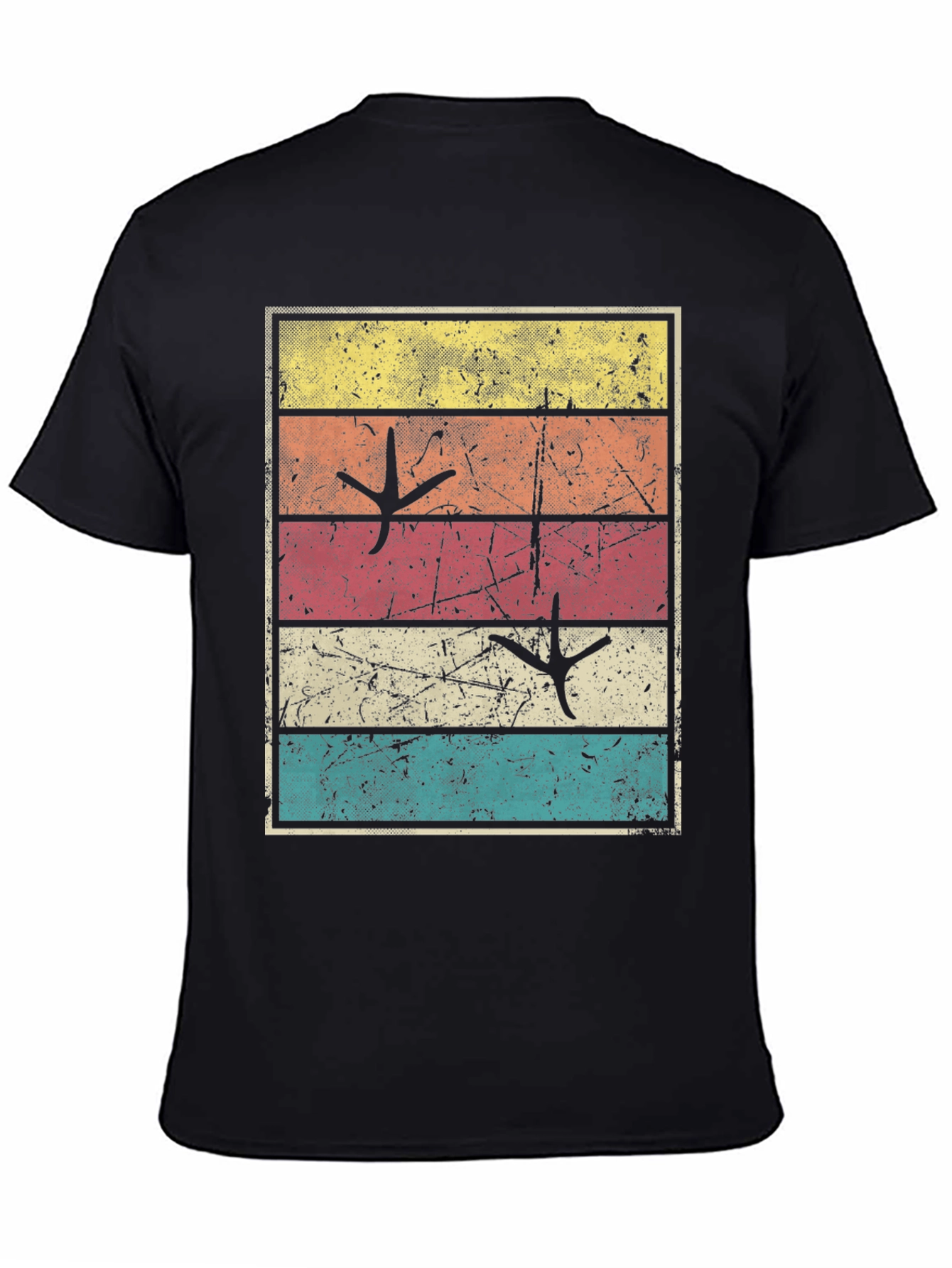 Retro Turkey Tracks Graphic Tee - Thanksgiving Shirt