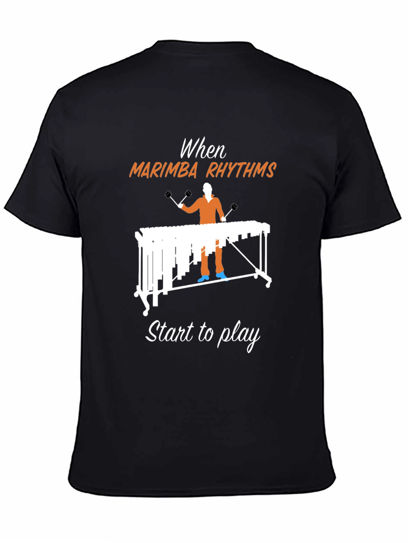 Marimba Rhythms Graphic Tee - Music Lovers T-Shirt