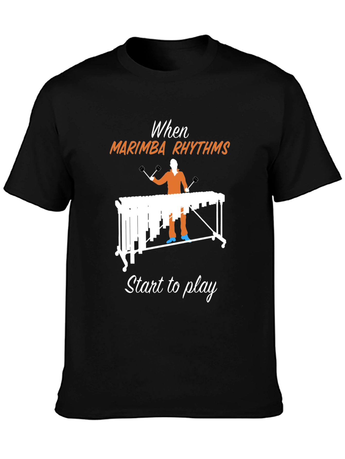 Marimba Rhythms Graphic Tee - Music Lovers T-Shirt
