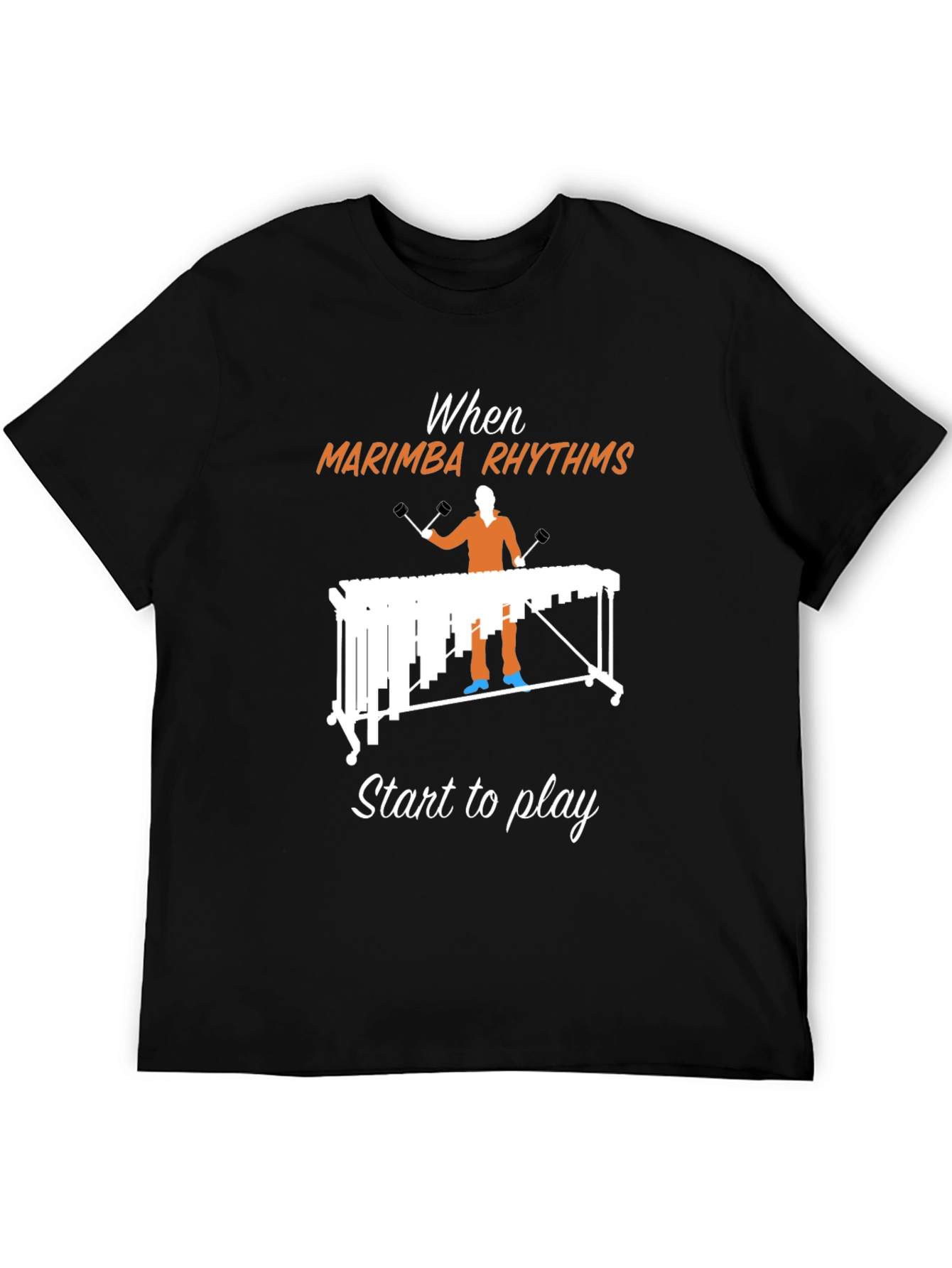 Marimba Rhythms Graphic Tee - Music Lovers T-Shirt