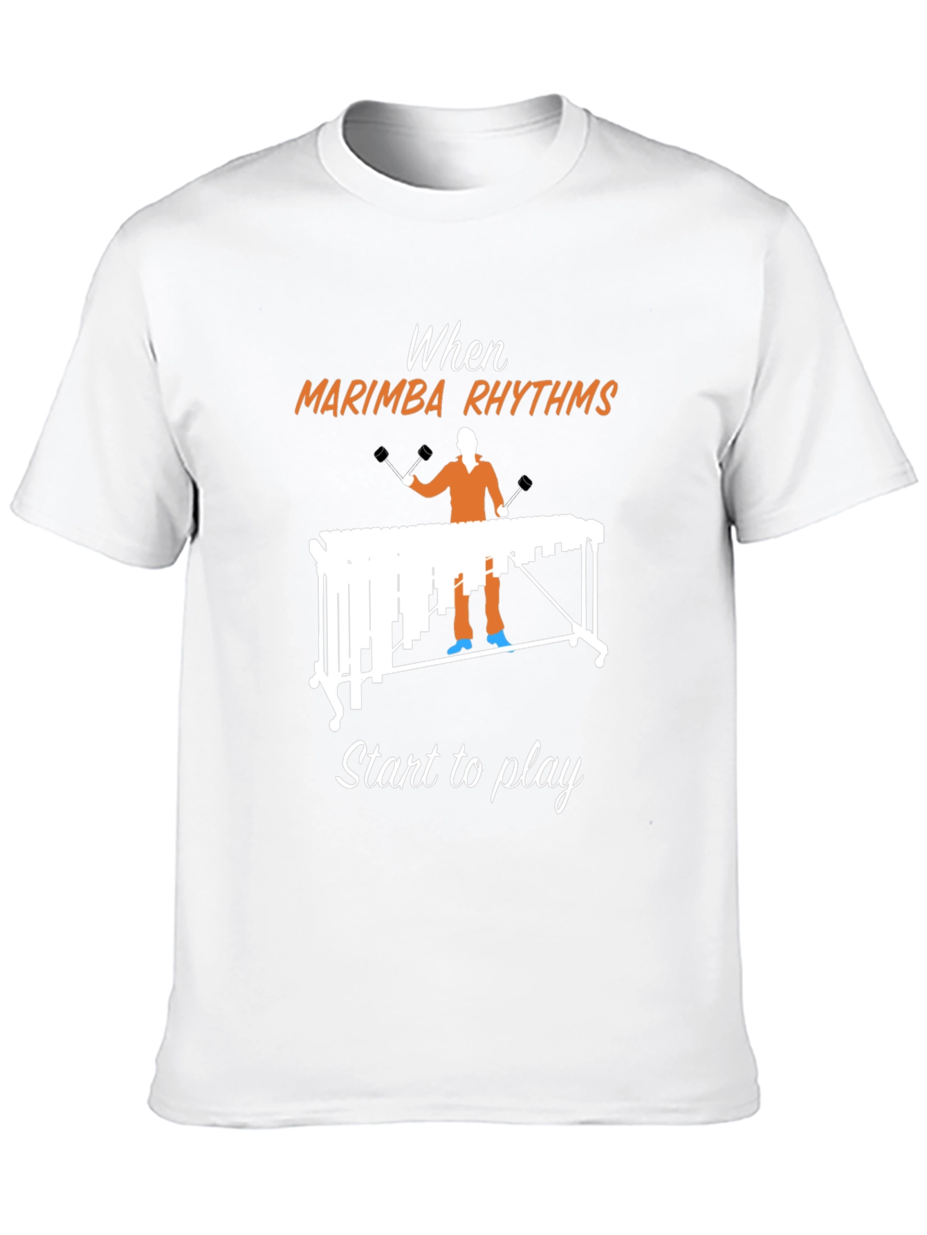 Marimba Rhythms Graphic Tee - Music Lovers T-Shirt