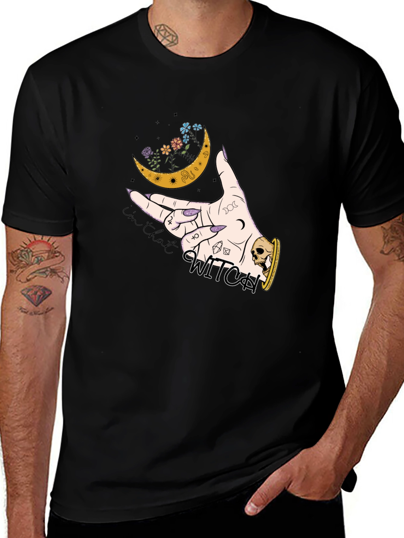 Witchy Moon Graphic T-Shirt