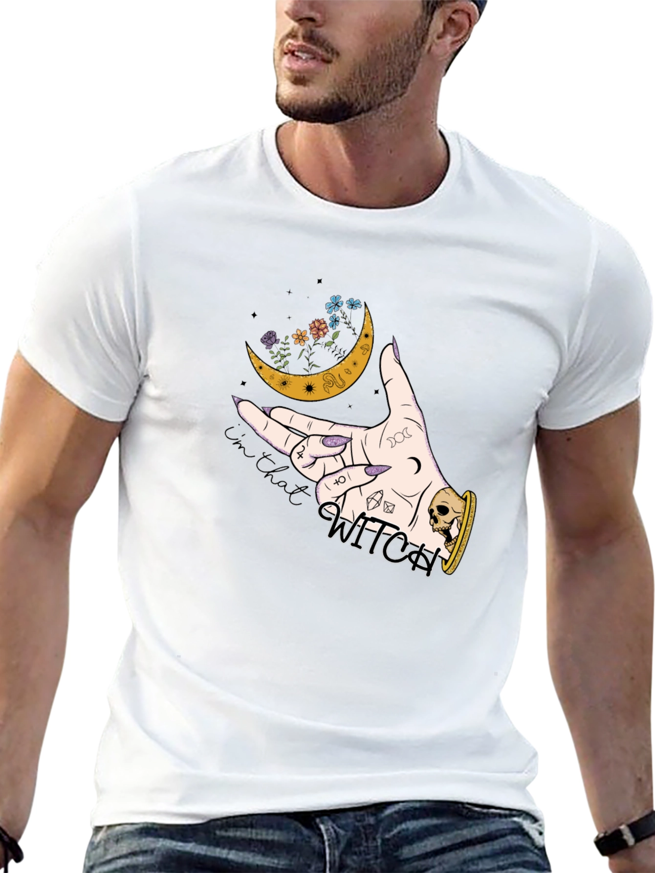 Witchy Moon Graphic T-Shirt