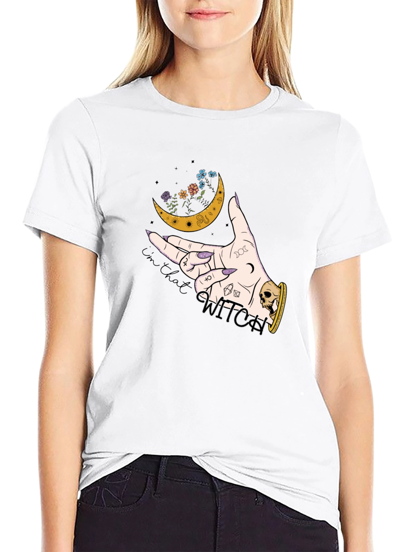 Witchy Moon Graphic T-Shirt