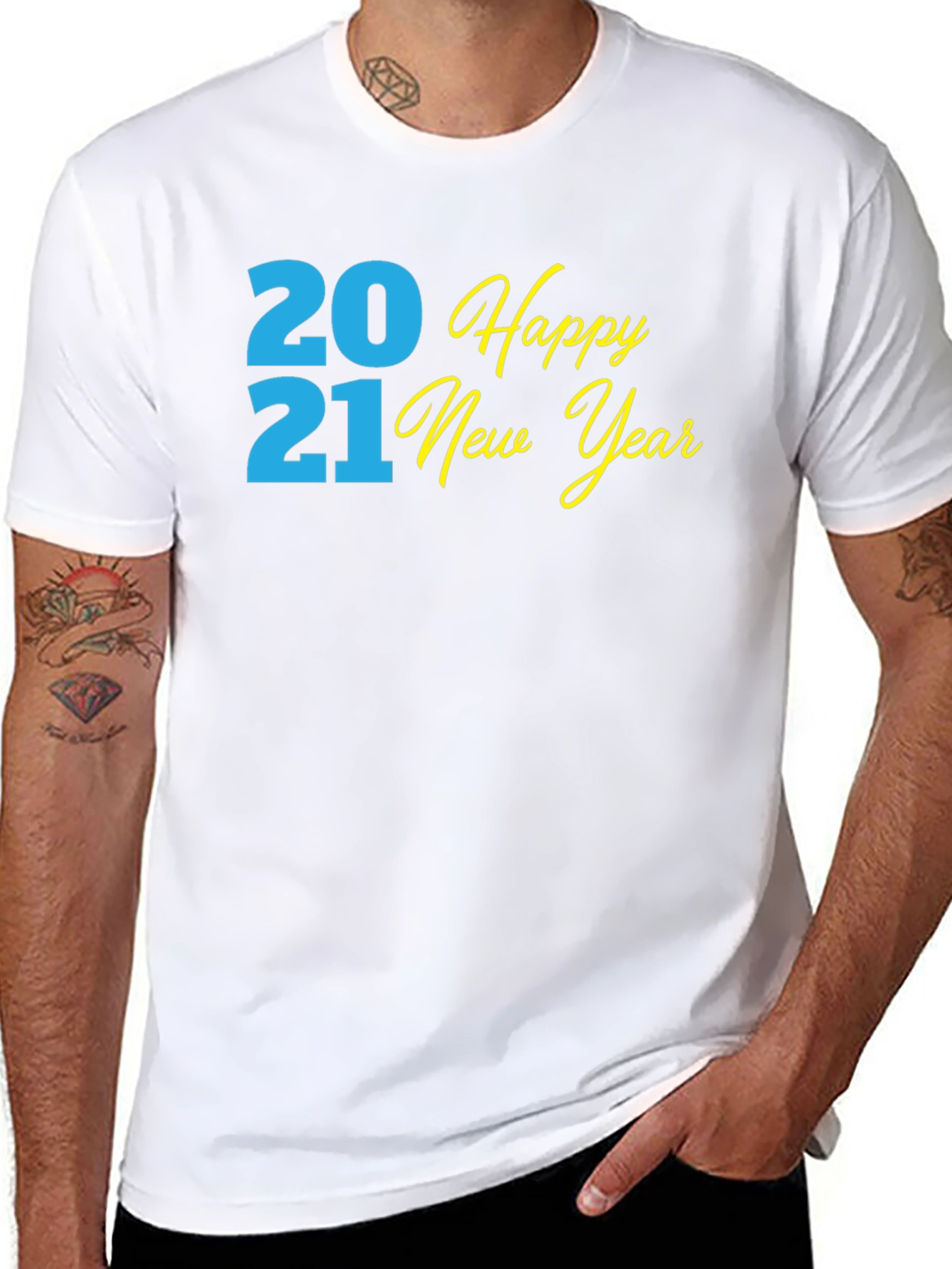 Happy New Year 2021 Black T-Shirt
