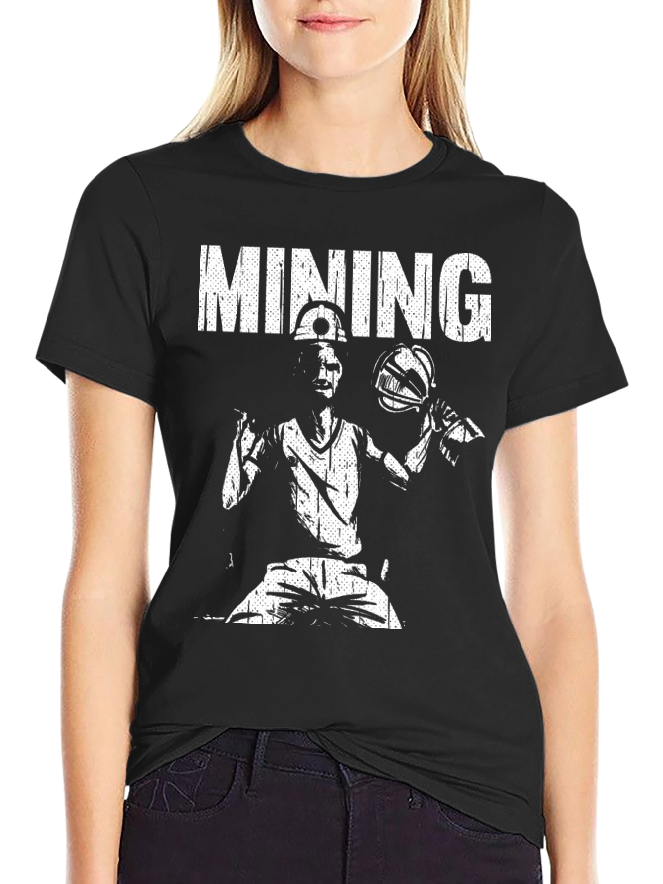 Mining Graphic T-Shirt - Unique Design