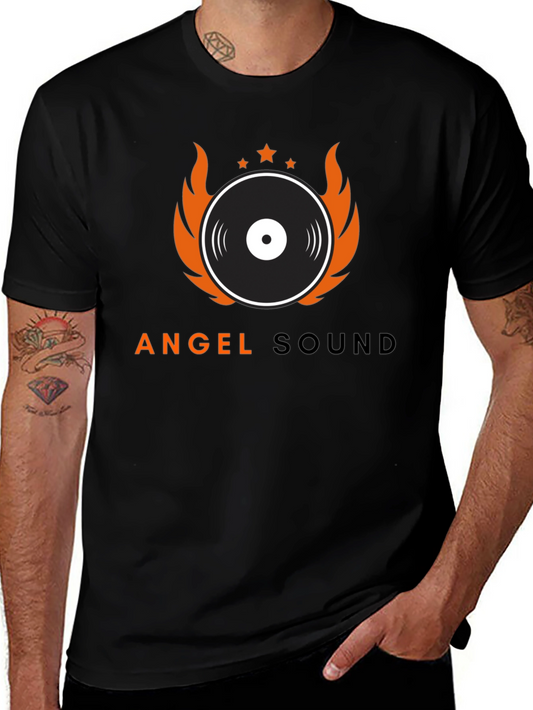 Angel Sound Graphic Tee - Music Inspired Design