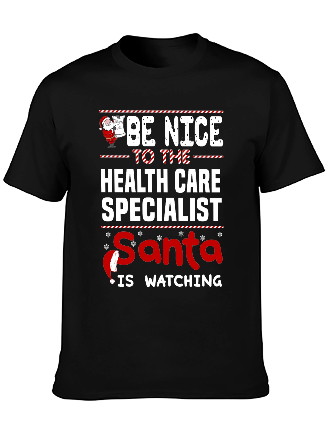 Health Care Specialist Santa Holiday T-Shirt