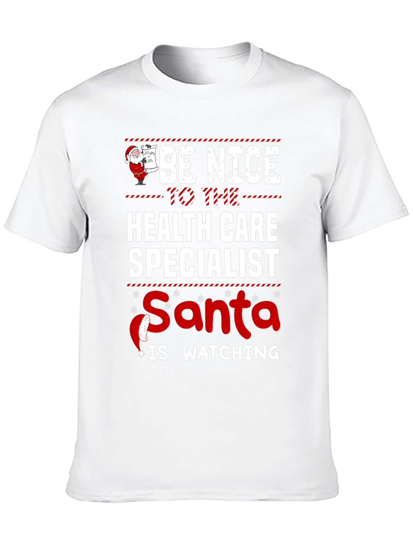 Health Care Specialist Santa Holiday T-Shirt