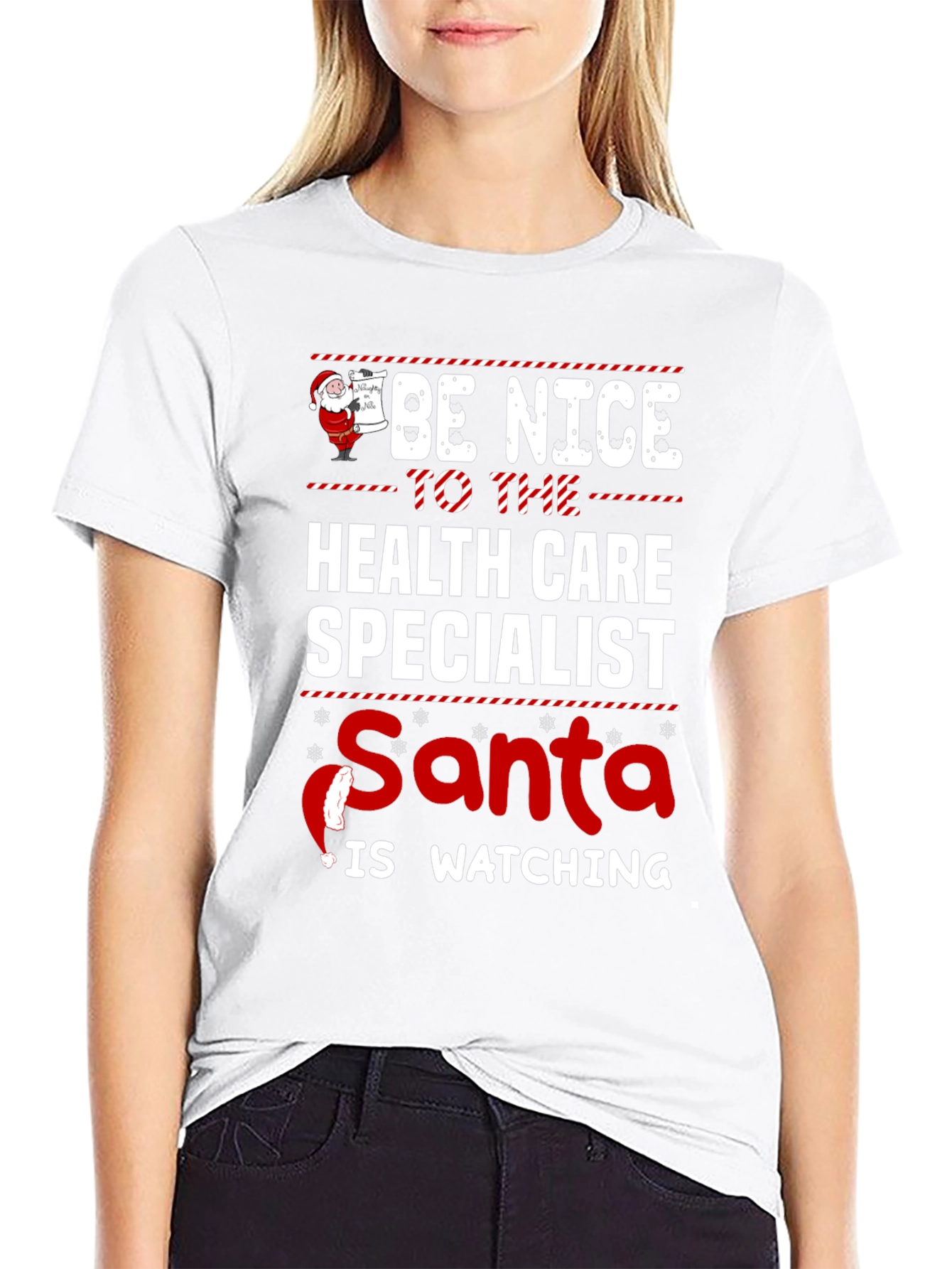 Health Care Specialist Santa Holiday T-Shirt