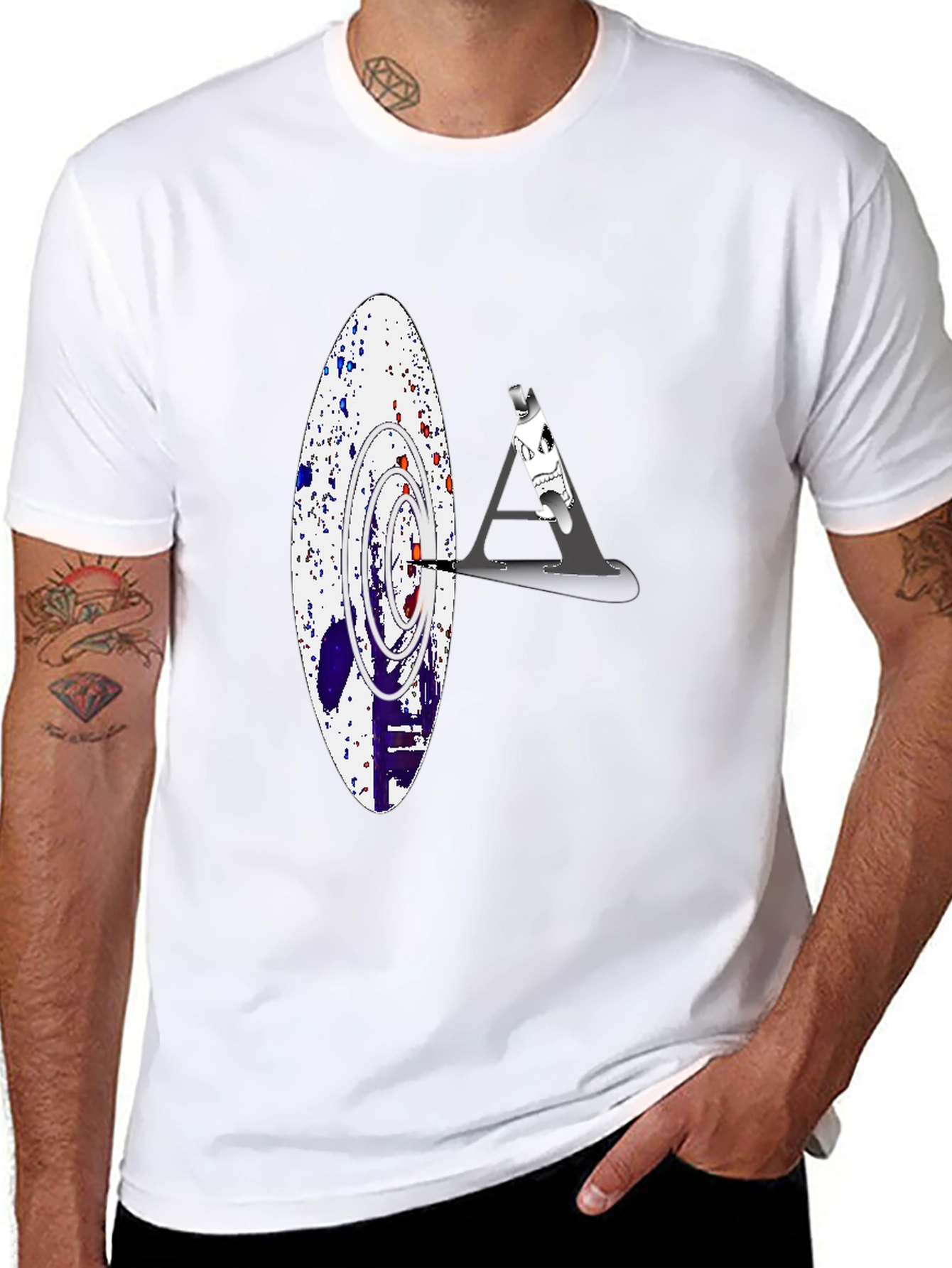 Abstract Target Graphic Tee