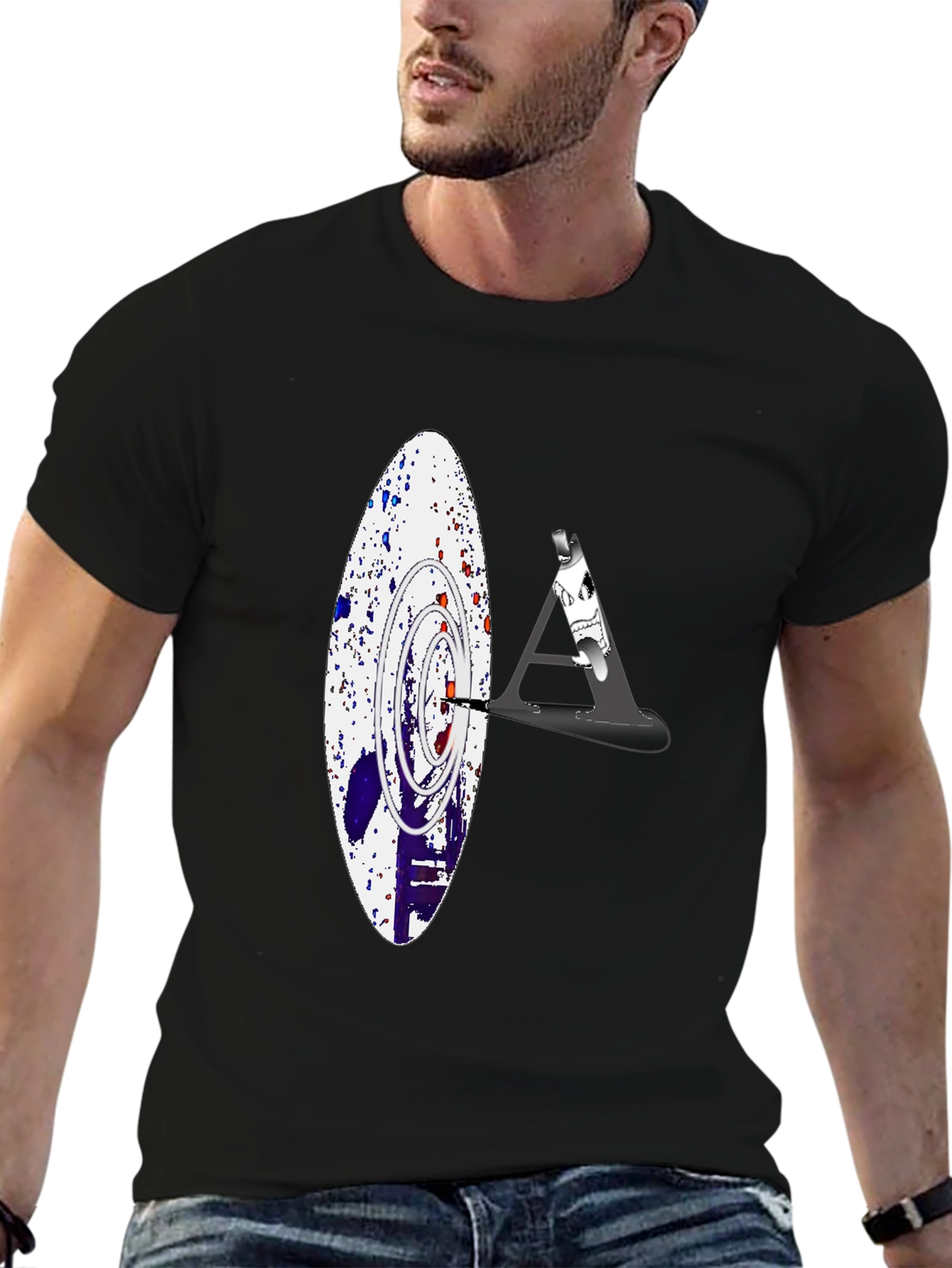 Abstract Target Graphic Tee