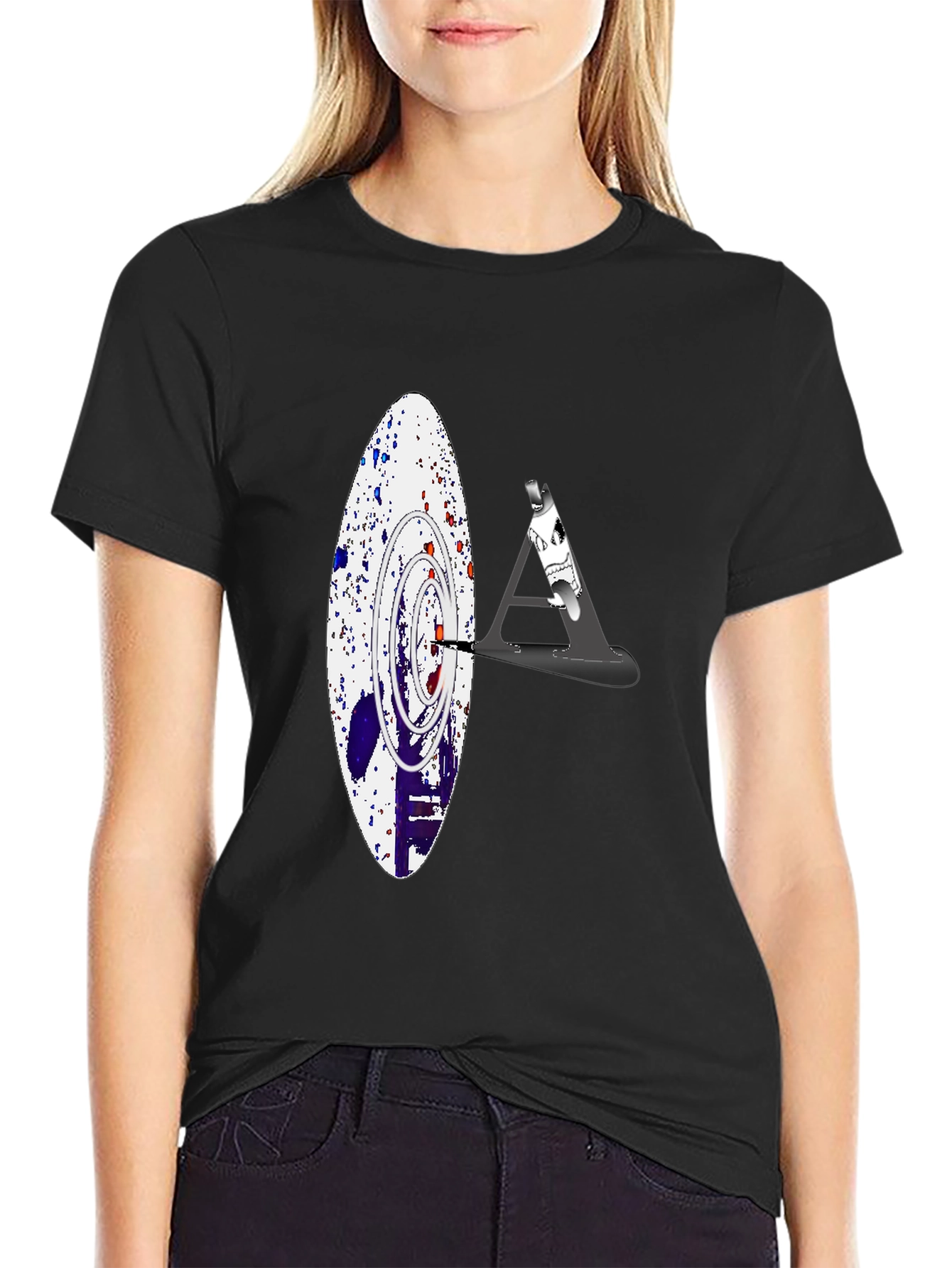 Abstract Target Graphic Tee