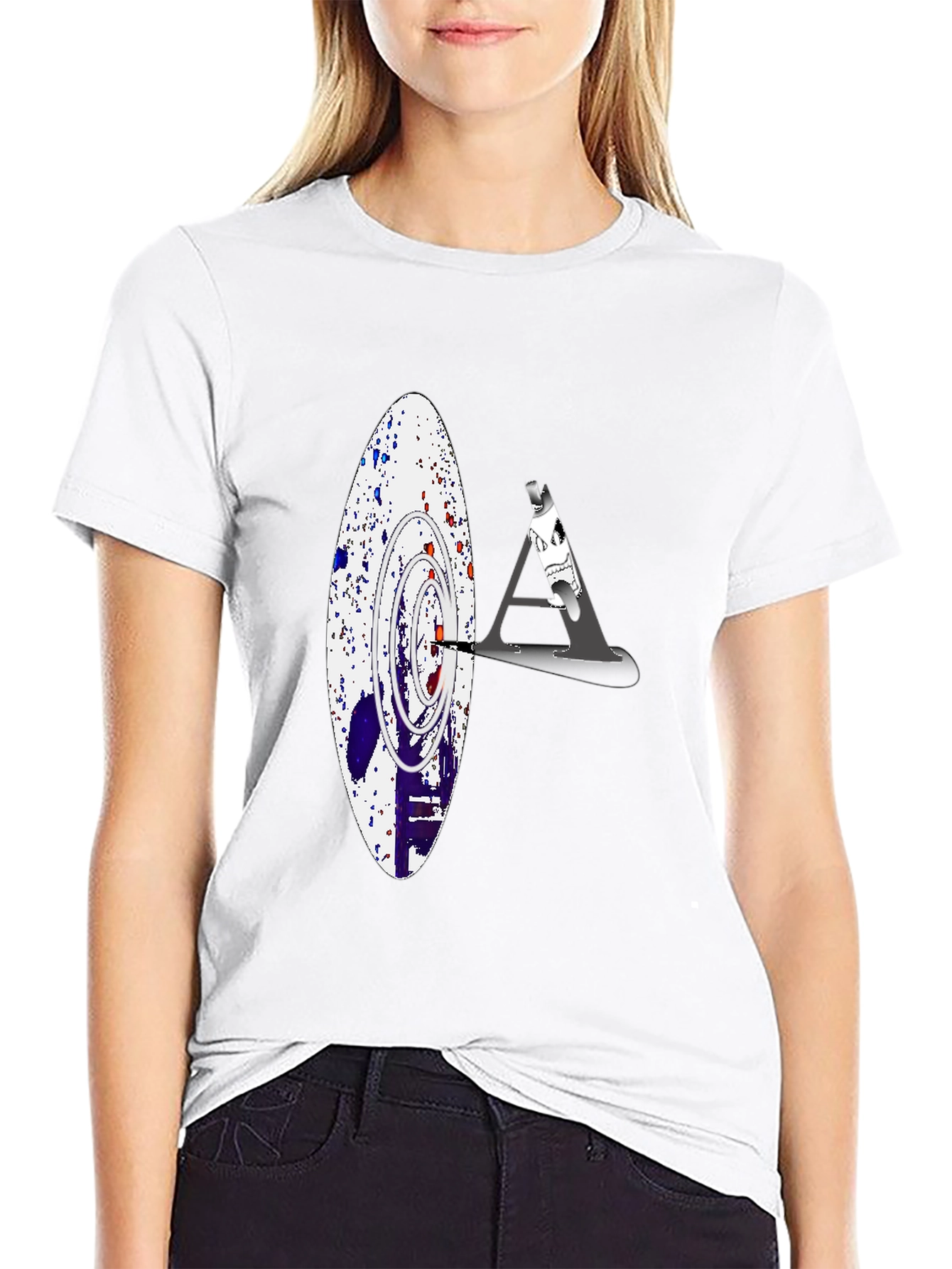 Abstract Target Graphic Tee