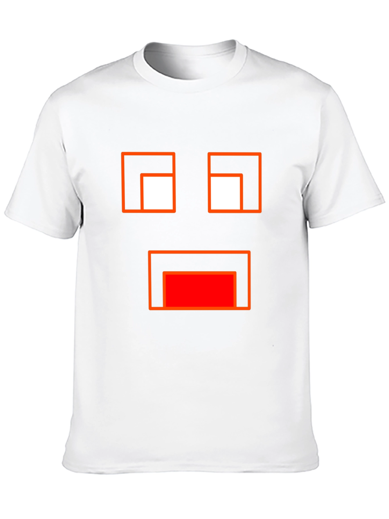 Minecraft Ghast Face Black T-Shirt