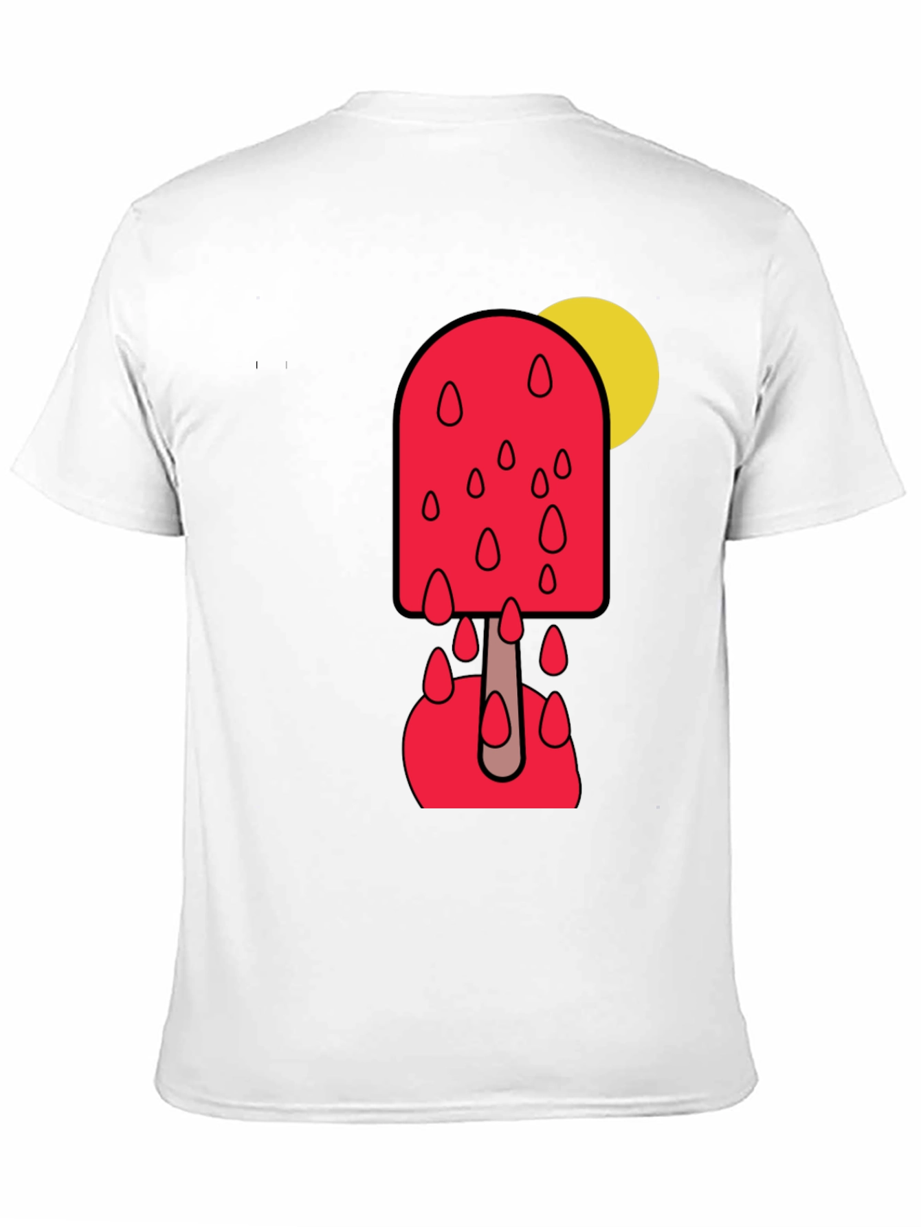 Melting Popsicle Graphic Tee - Stylish Black T-Shirt