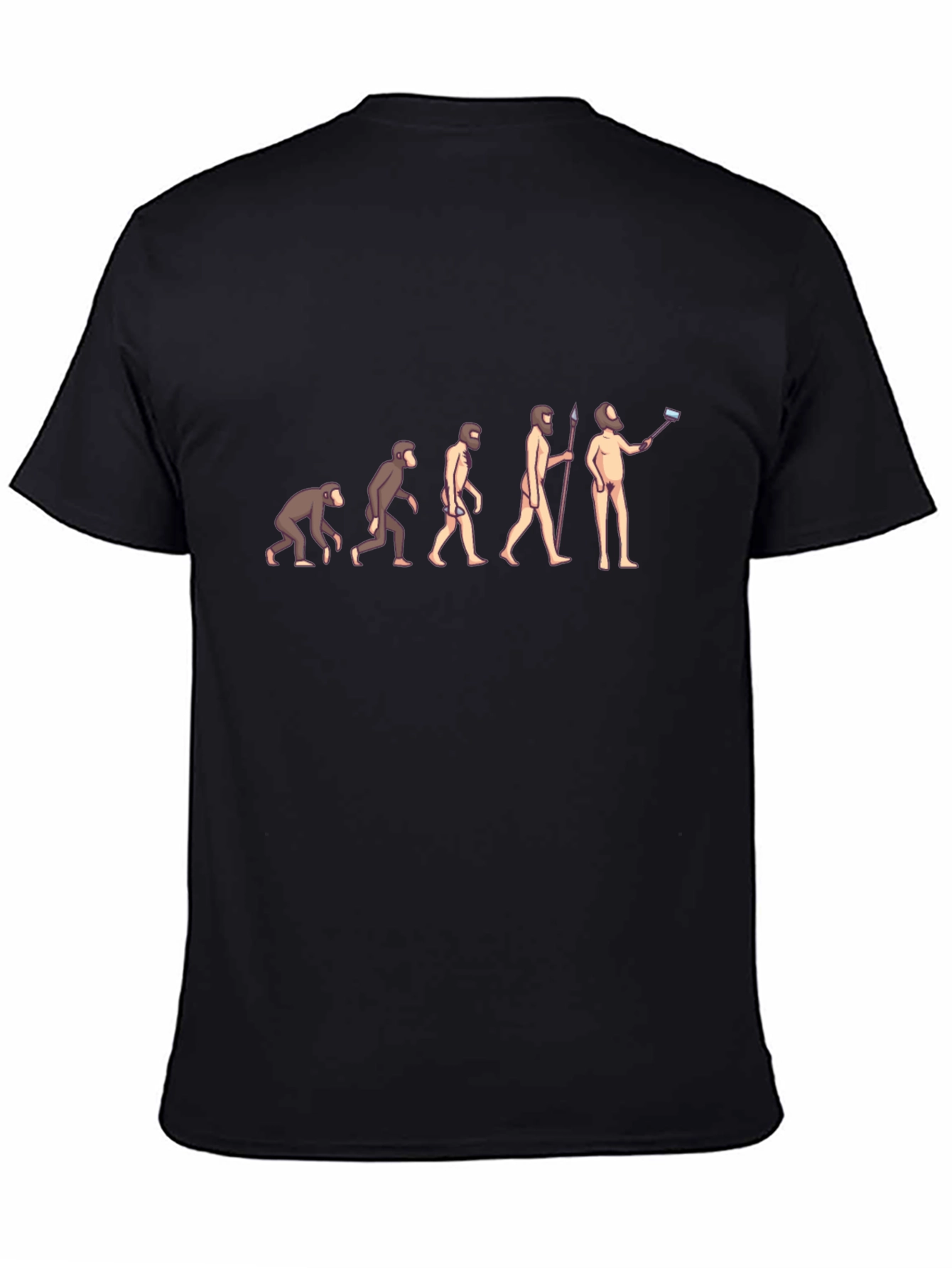 Evolution of Selfie T-Shirt - Black
