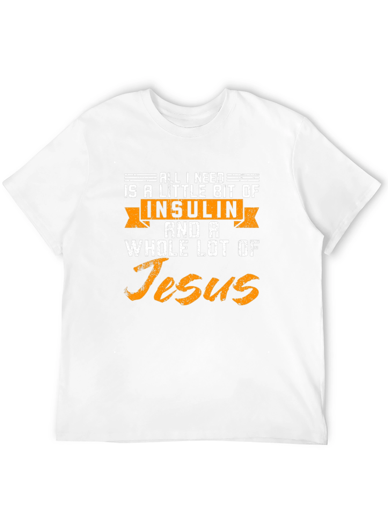 Insulin and Jesus T-Shirt Diabetes Awareness