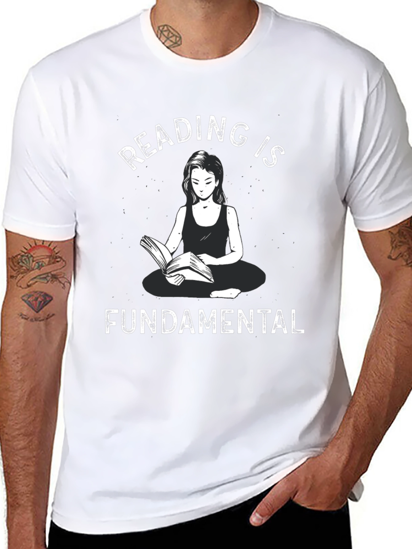 Reading is Fundamental Black T-Shirt