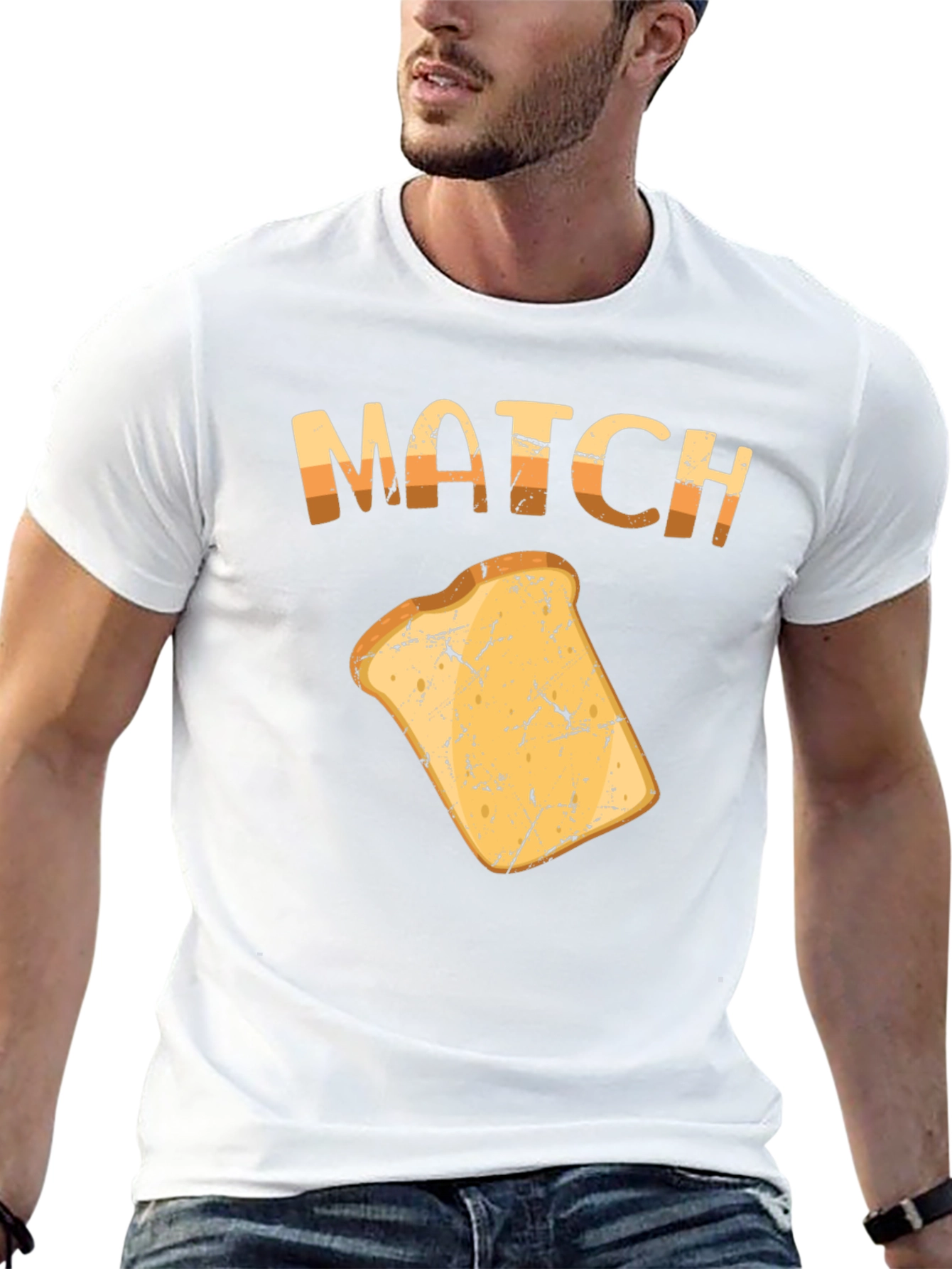 Match Bread Funny Graphic Tee