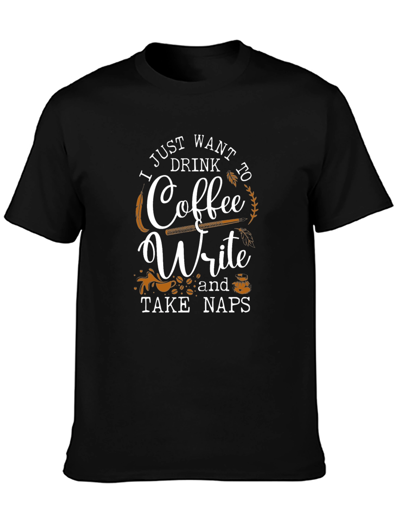 Coffee Write Naps Graphic T-Shirt
