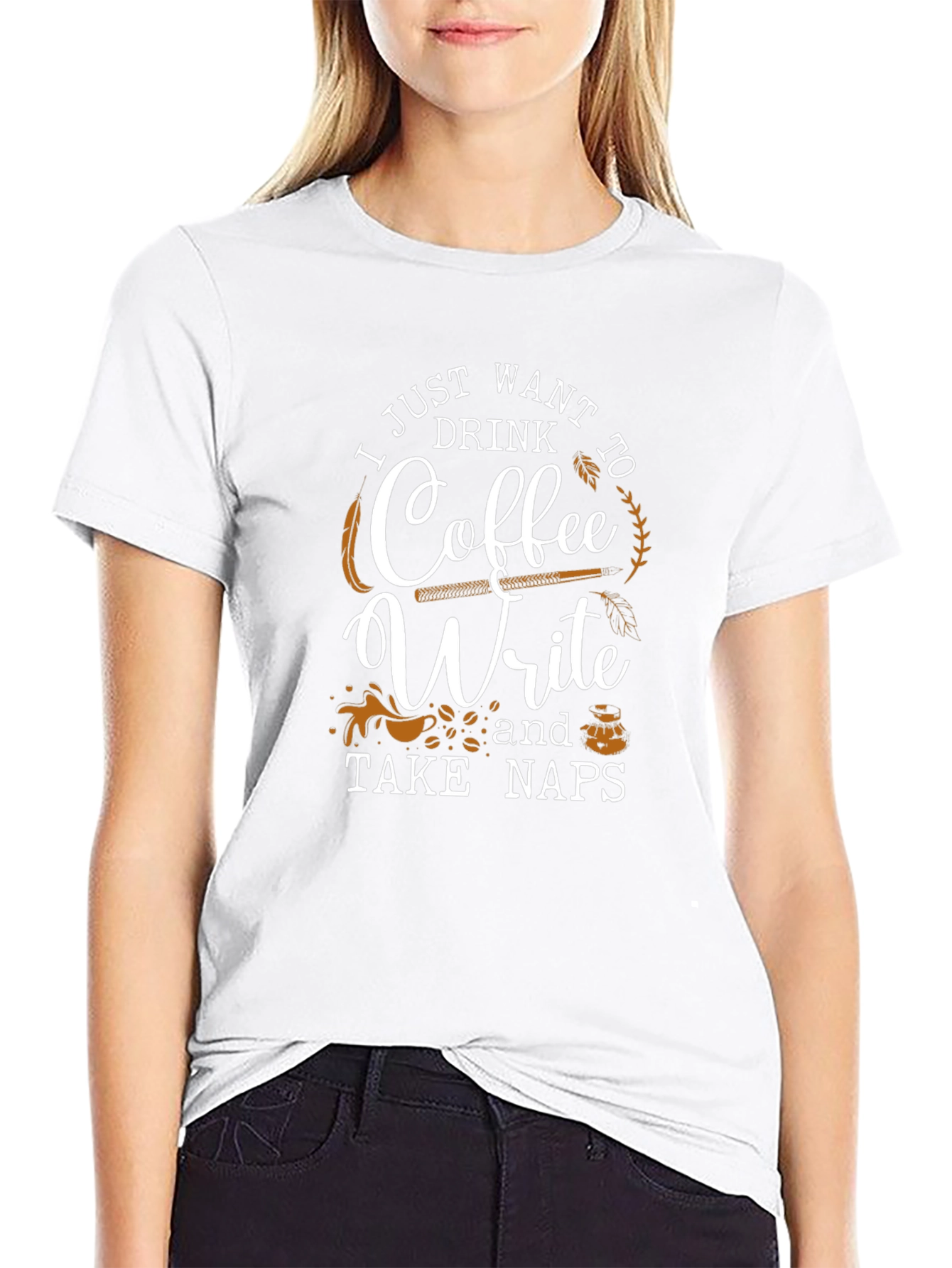 Coffee Write Naps Graphic T-Shirt
