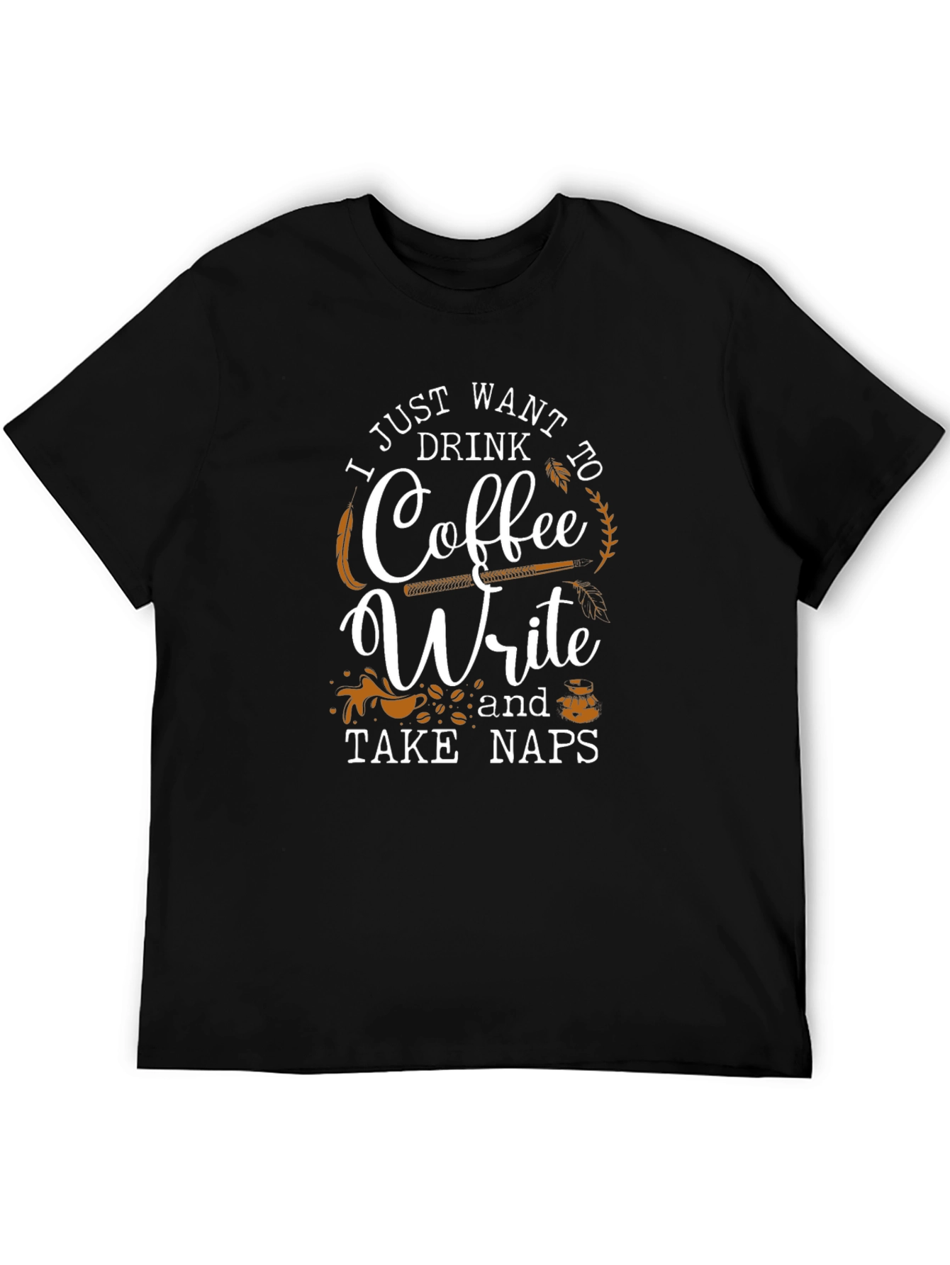 Coffee Write Naps Graphic T-Shirt