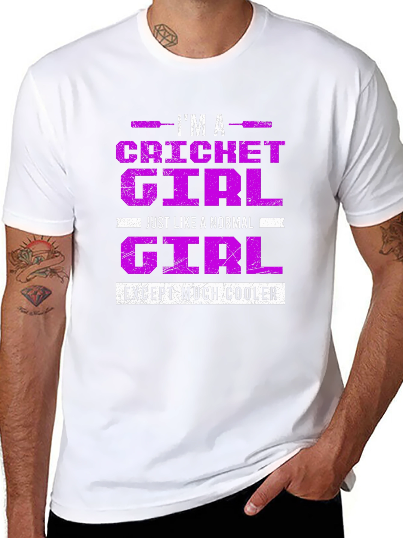 Cricket Girl T-Shirt: Cool & Unique Tee
