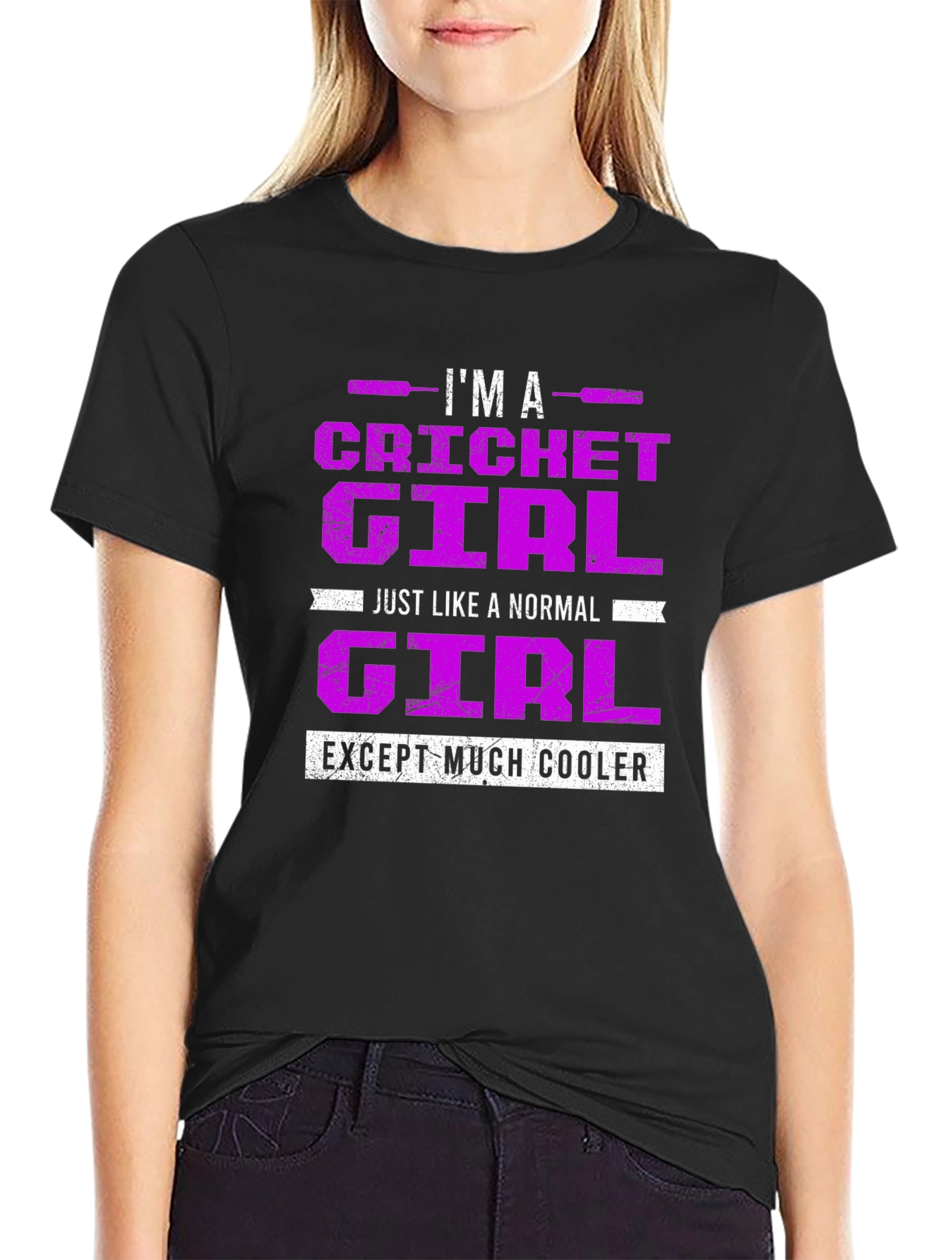 Cricket Girl T-Shirt: Cool & Unique Tee