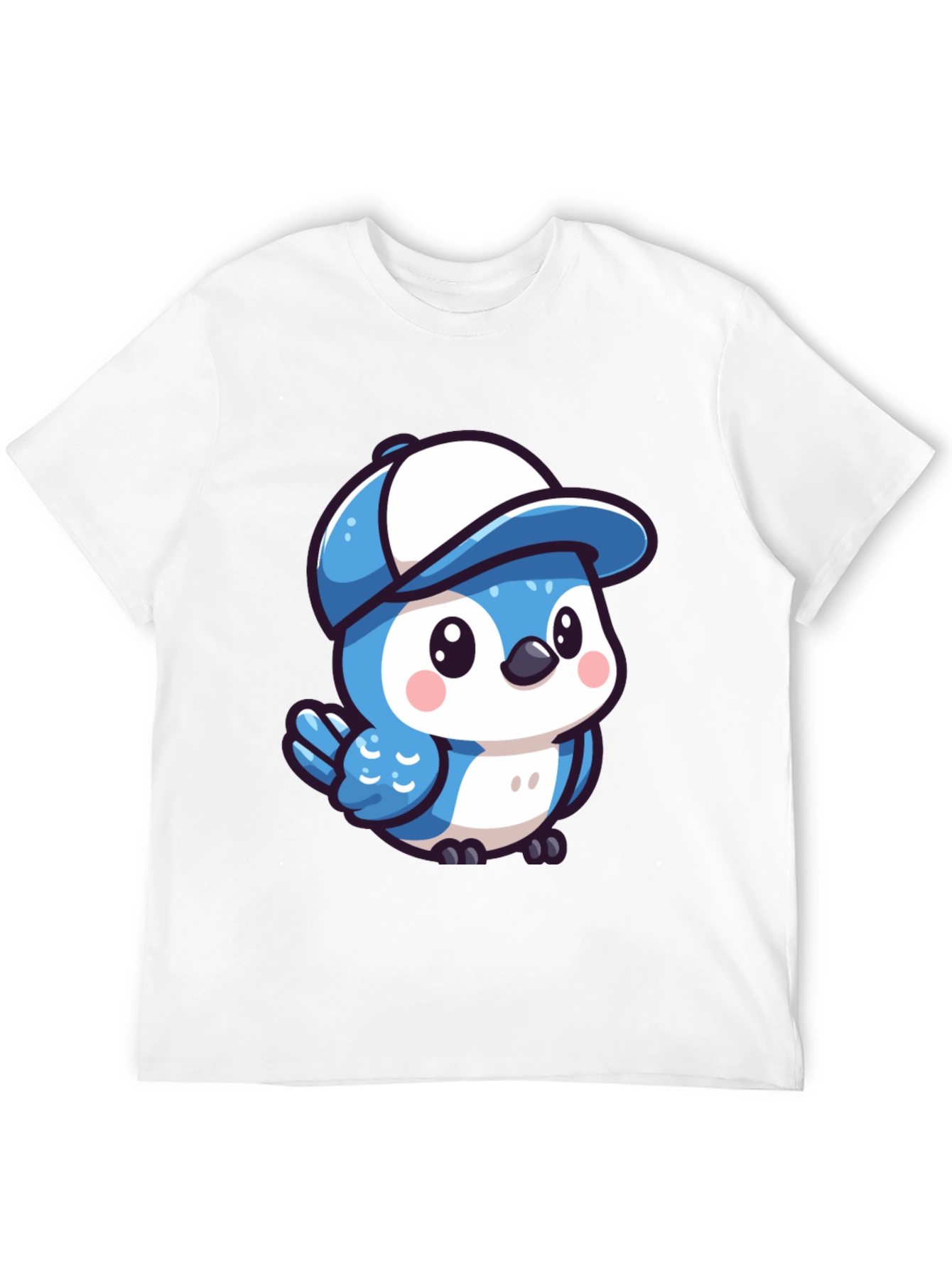 Blue Birdie T-Shirt - Cartoon Style