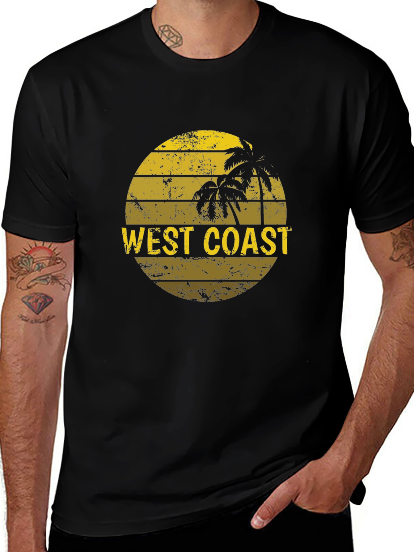 West Coast Palm Tree Graphic Tee