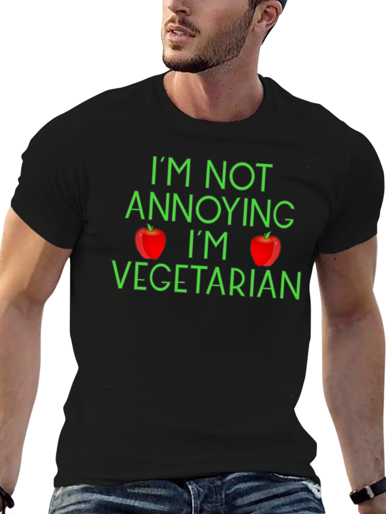 Funny Vegetarian T-Shirt - Im Not Annoying