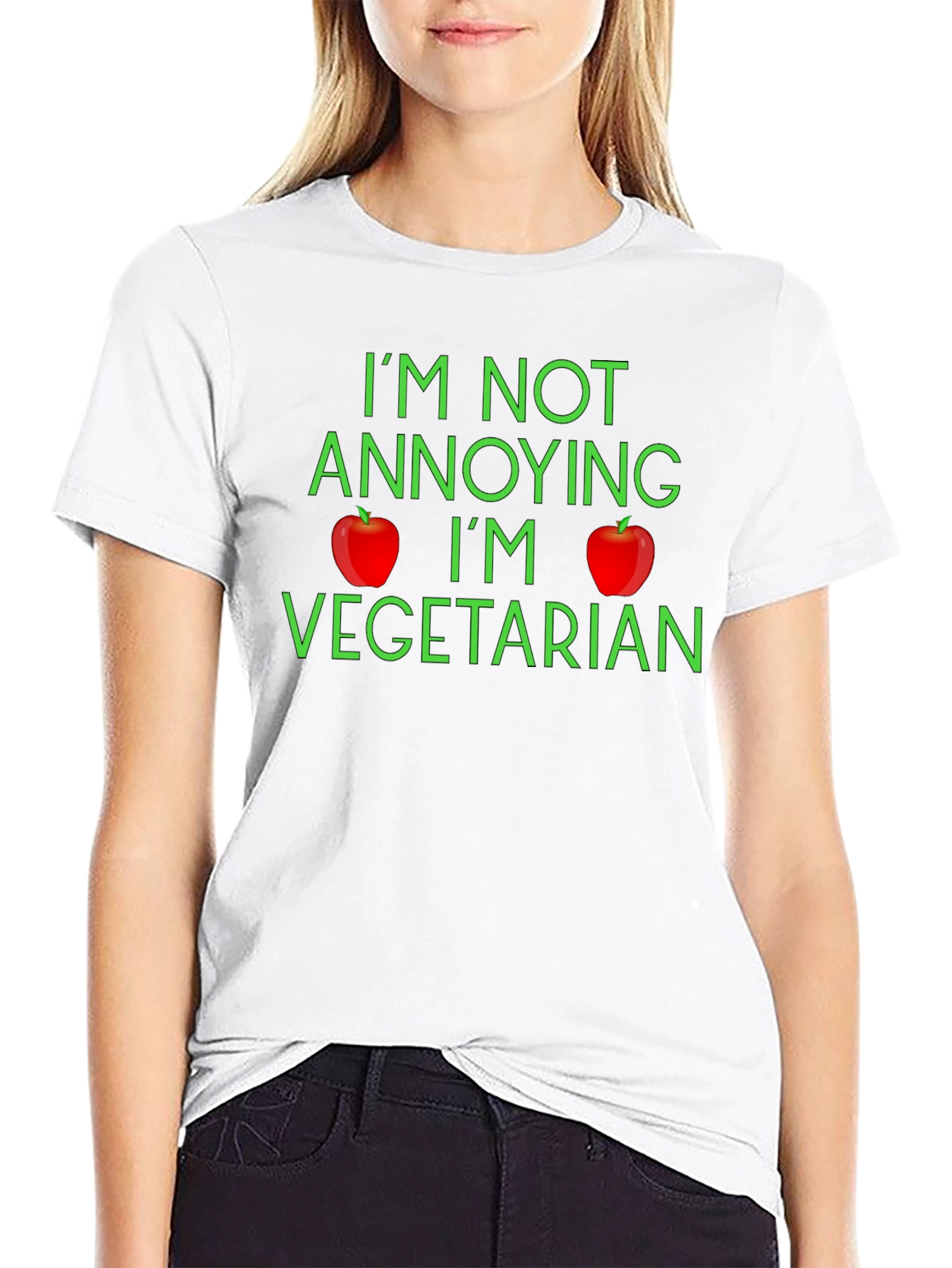 Funny Vegetarian T-Shirt - Im Not Annoying