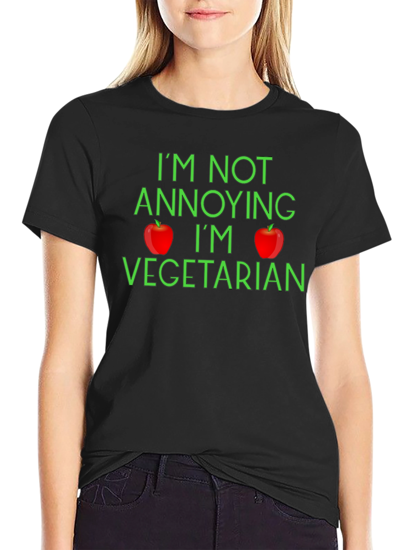 Funny Vegetarian T-Shirt - Im Not Annoying
