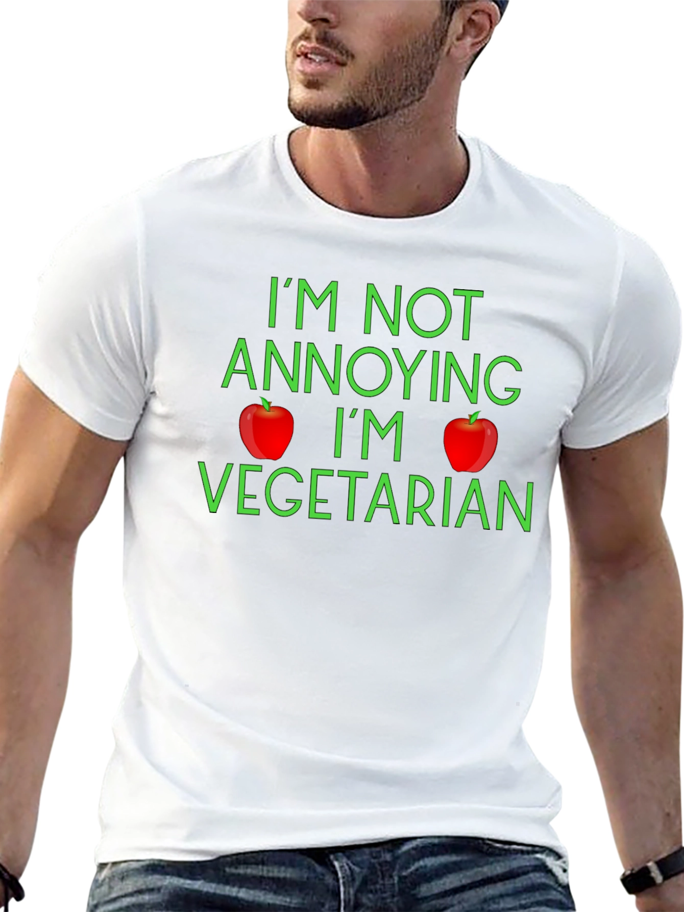 Funny Vegetarian T-Shirt - Im Not Annoying