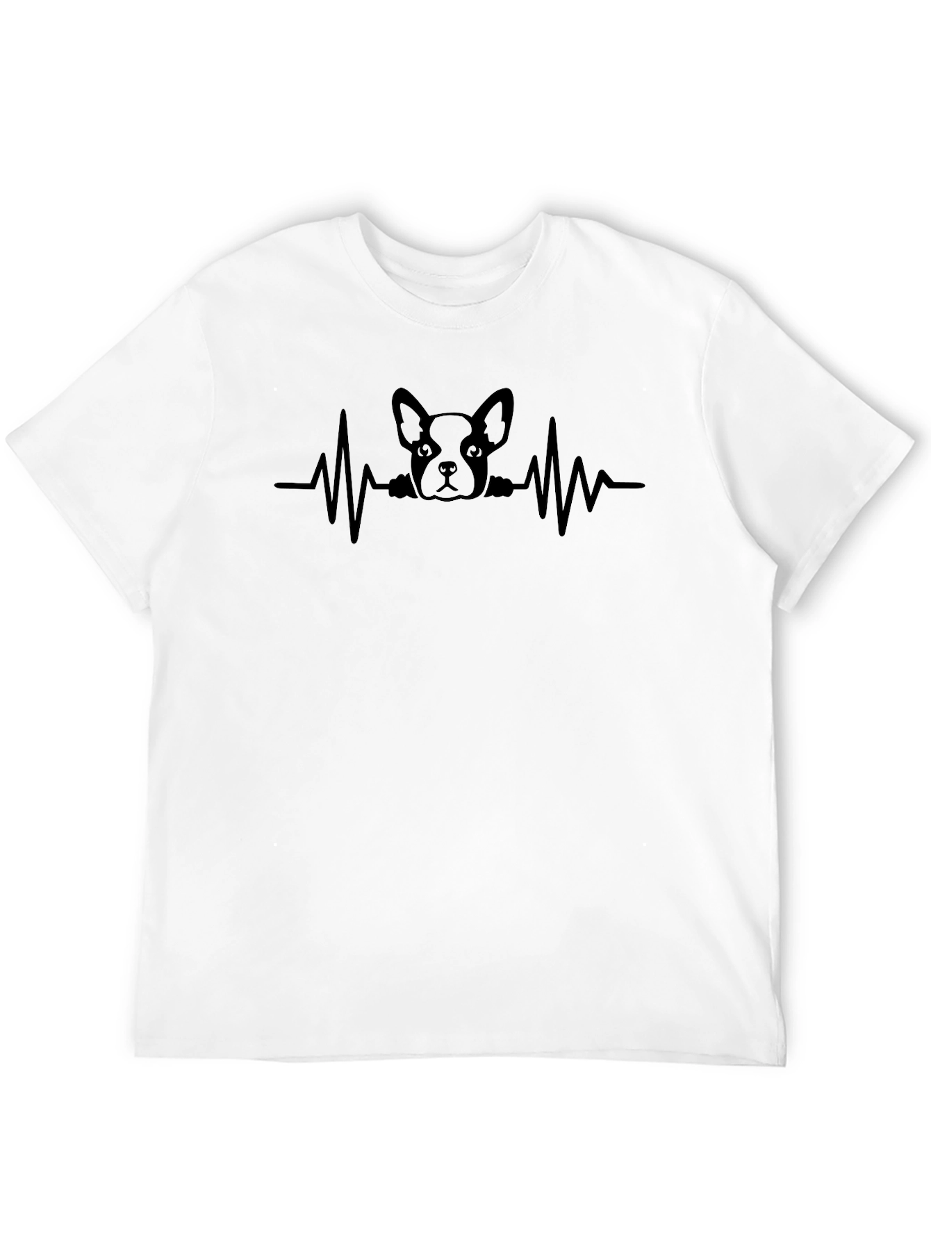 Dog Breed Heartbeat Black T-Shirt